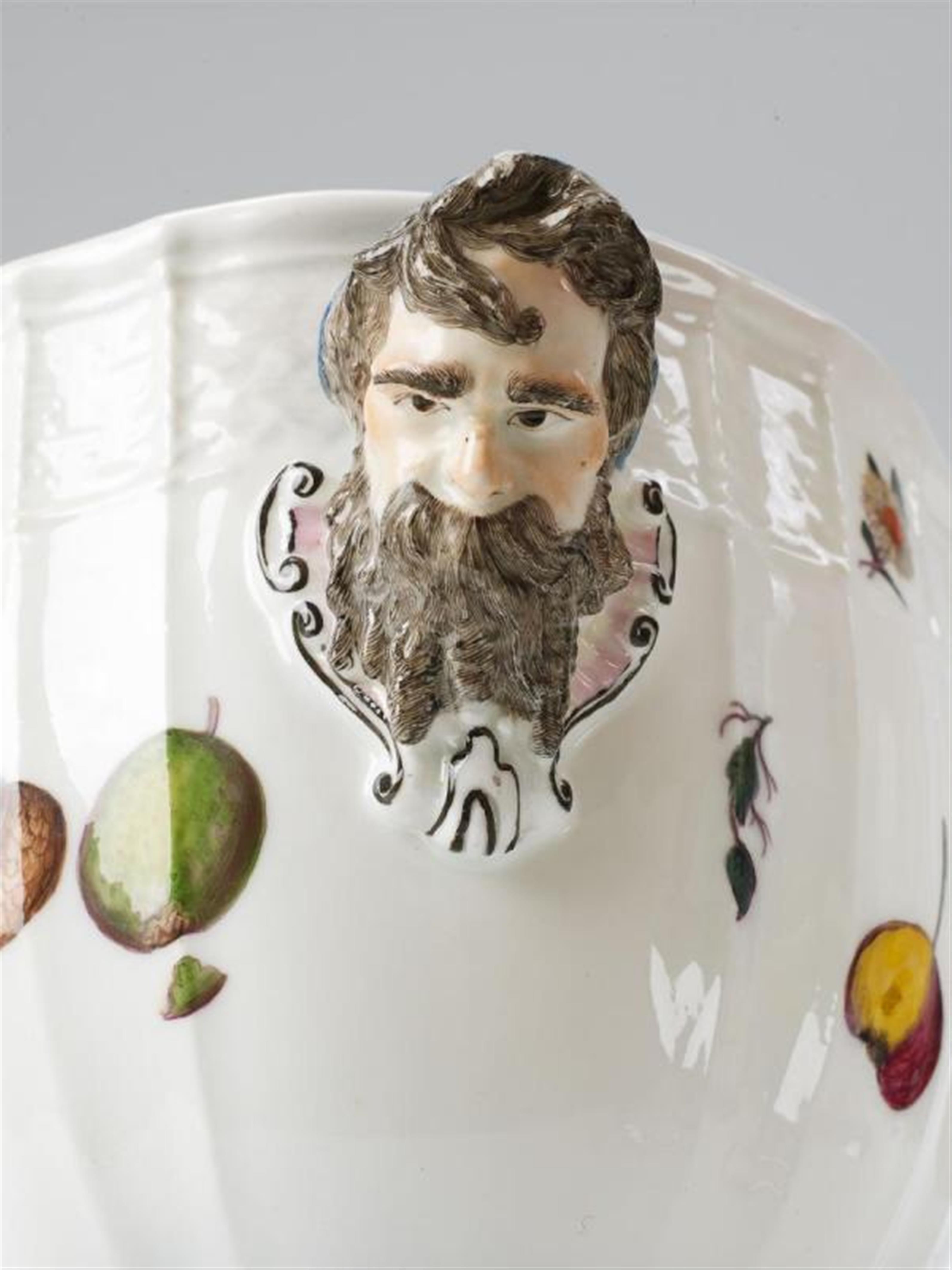 A Meissen porcelain cooling vessel with allegorical busts - image-2