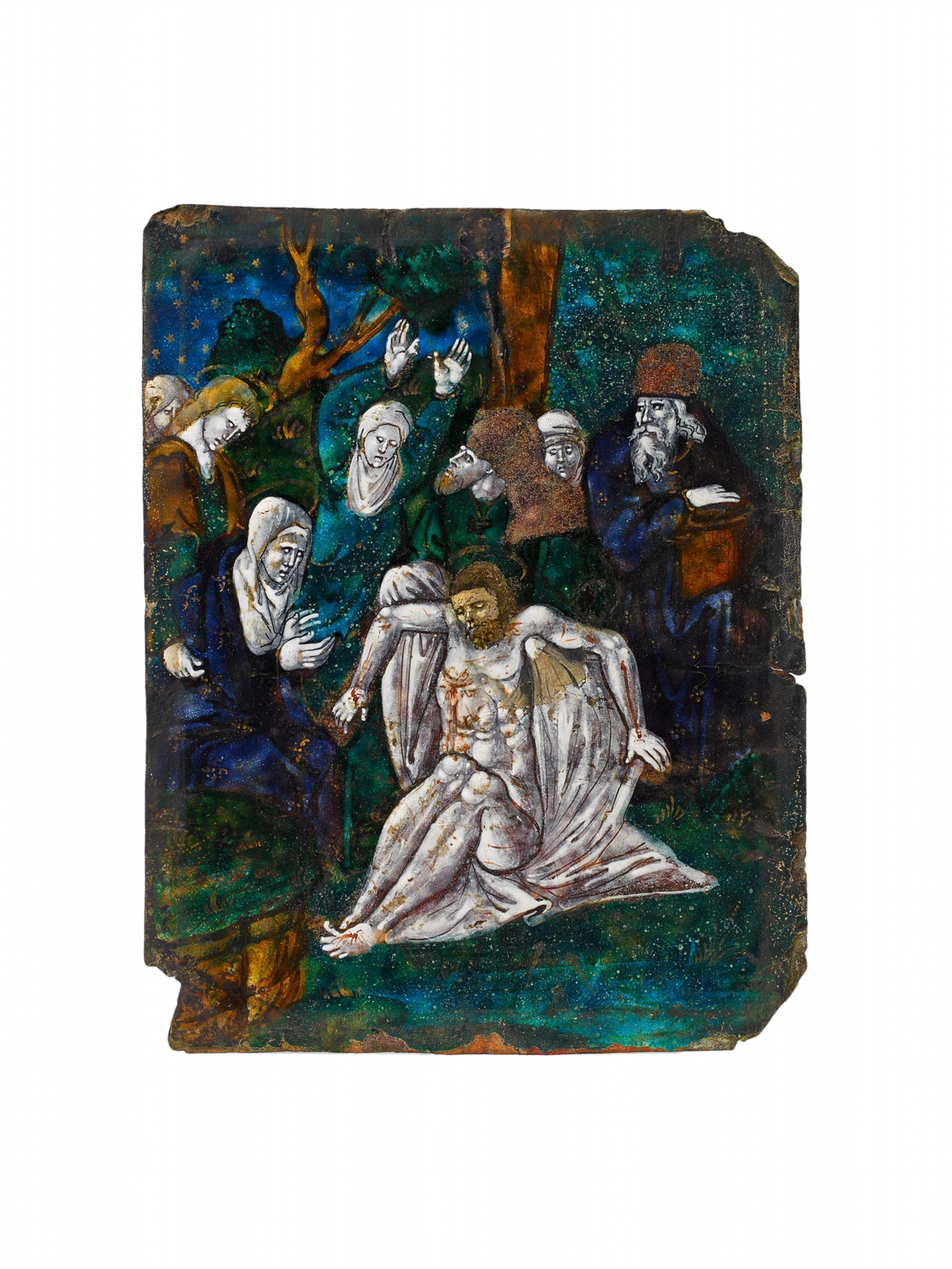 A Limoges enamel plaque with the deposition from the cross - image-2