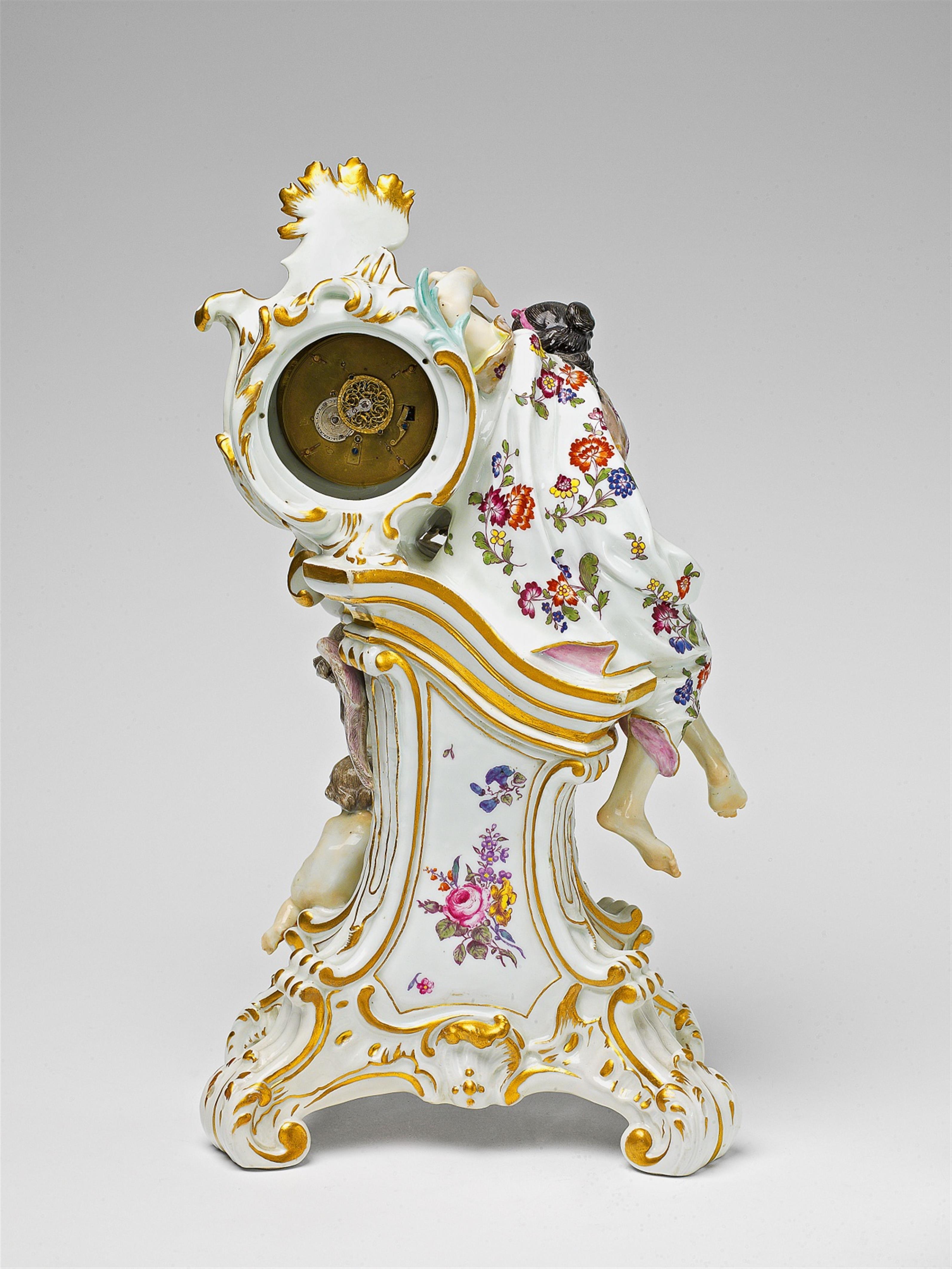 A large Meissen porcelain clock case - image-2