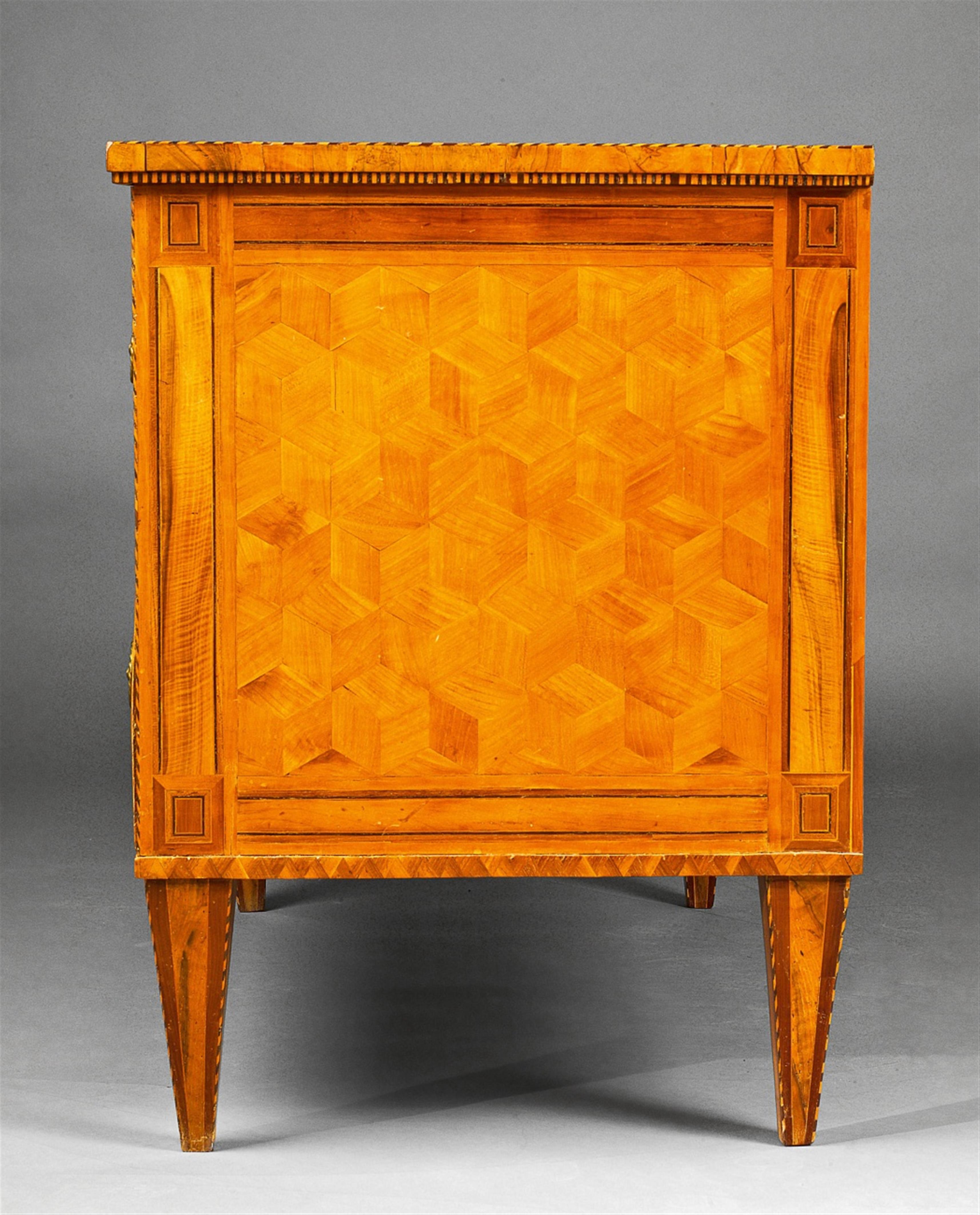 A Dresden inlaid chest-of-drawers - image-2