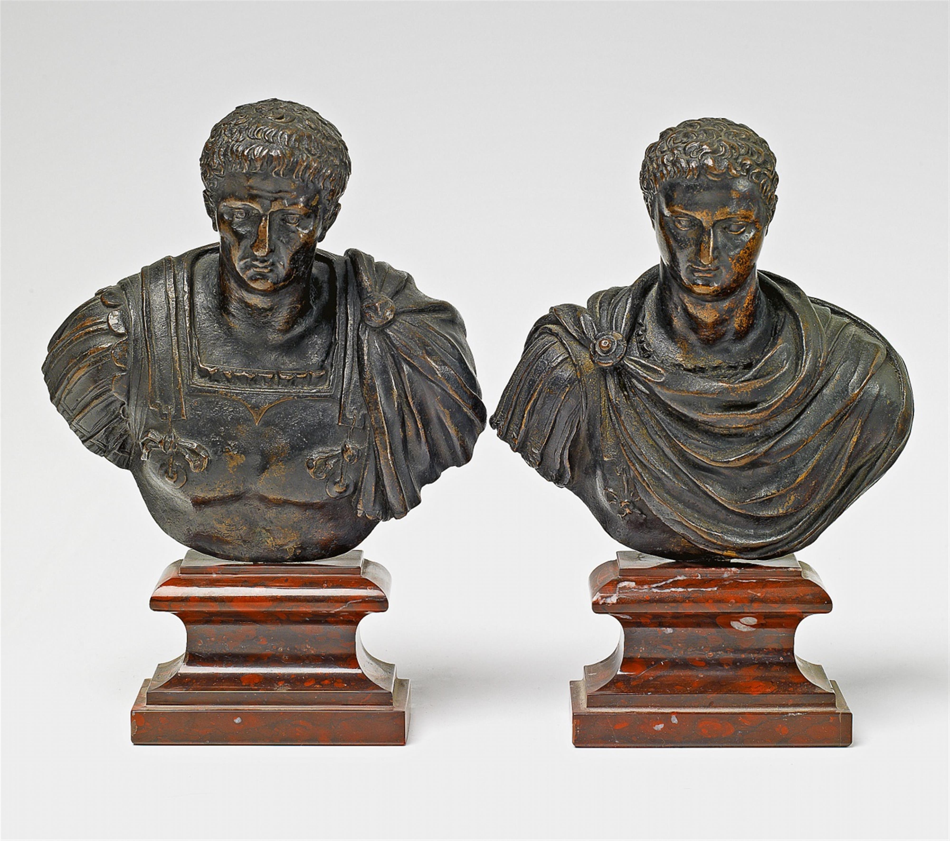Zwei Büsten römischer Feldherren - image-3
