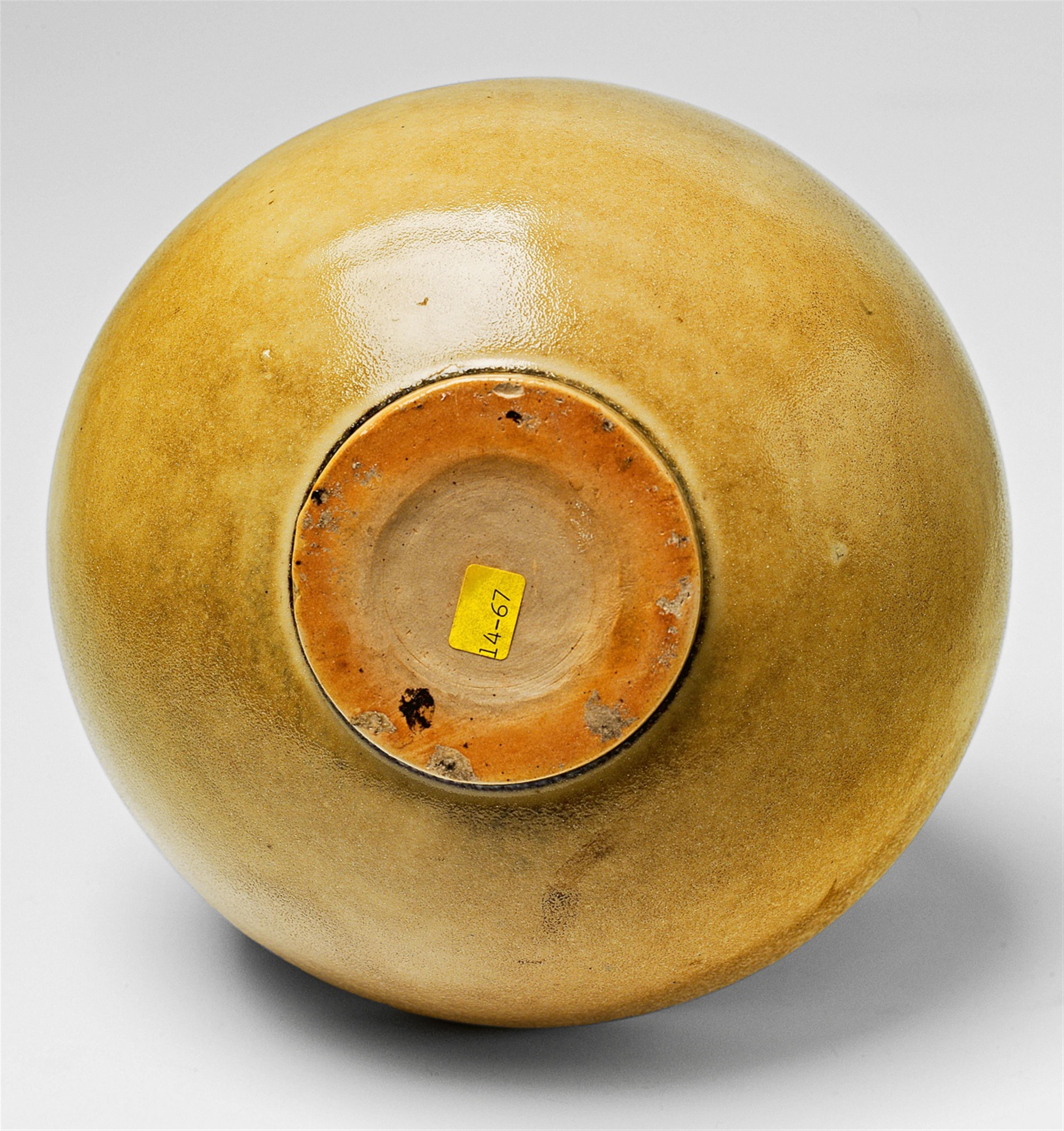 A beige feldspar glazed stoneware Jugendstil vase - image-2