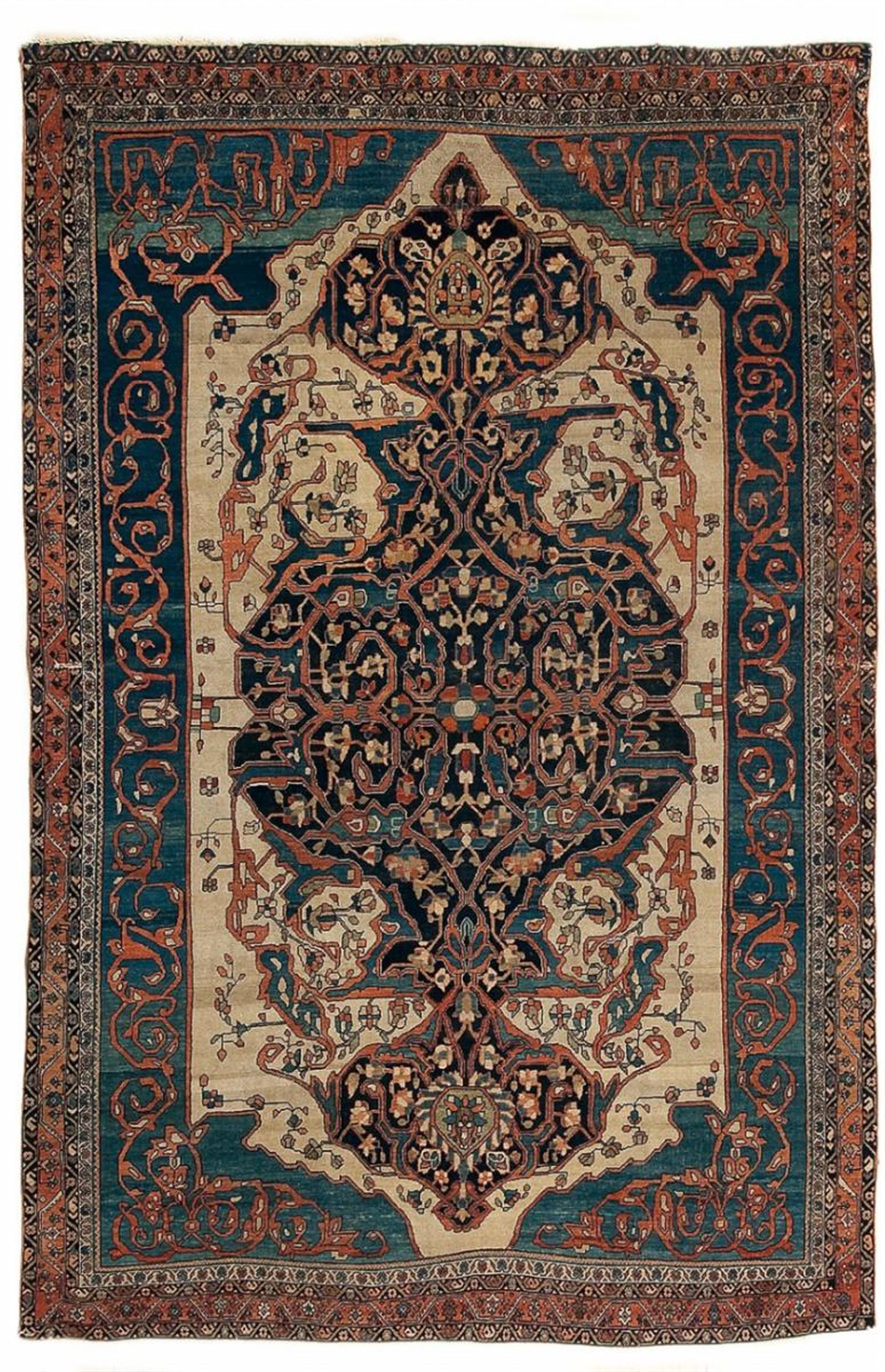 An Iranian double niche carpet - image-2