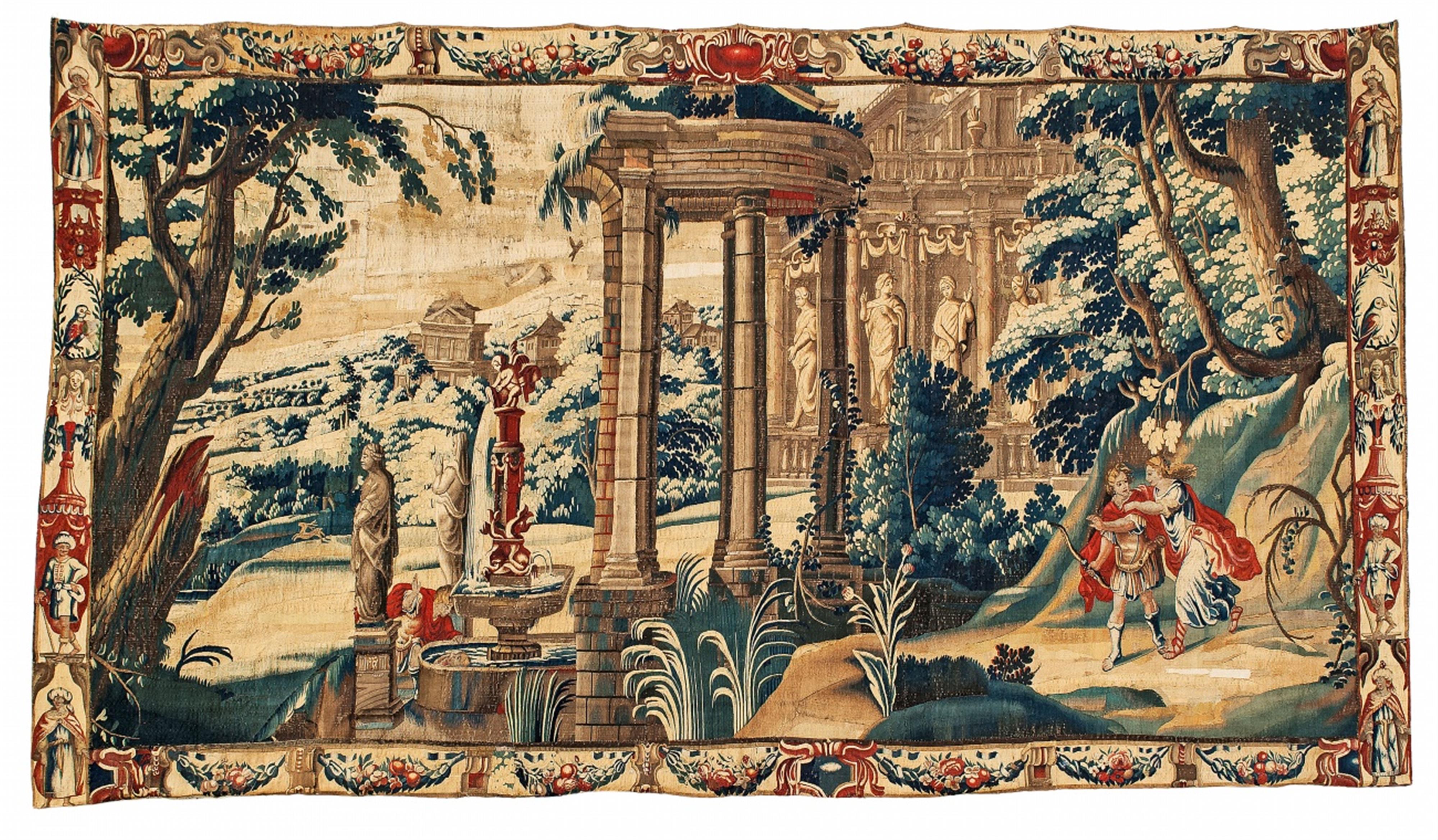 A Dutch tapestry depicting Narcissus and Echo - image-2