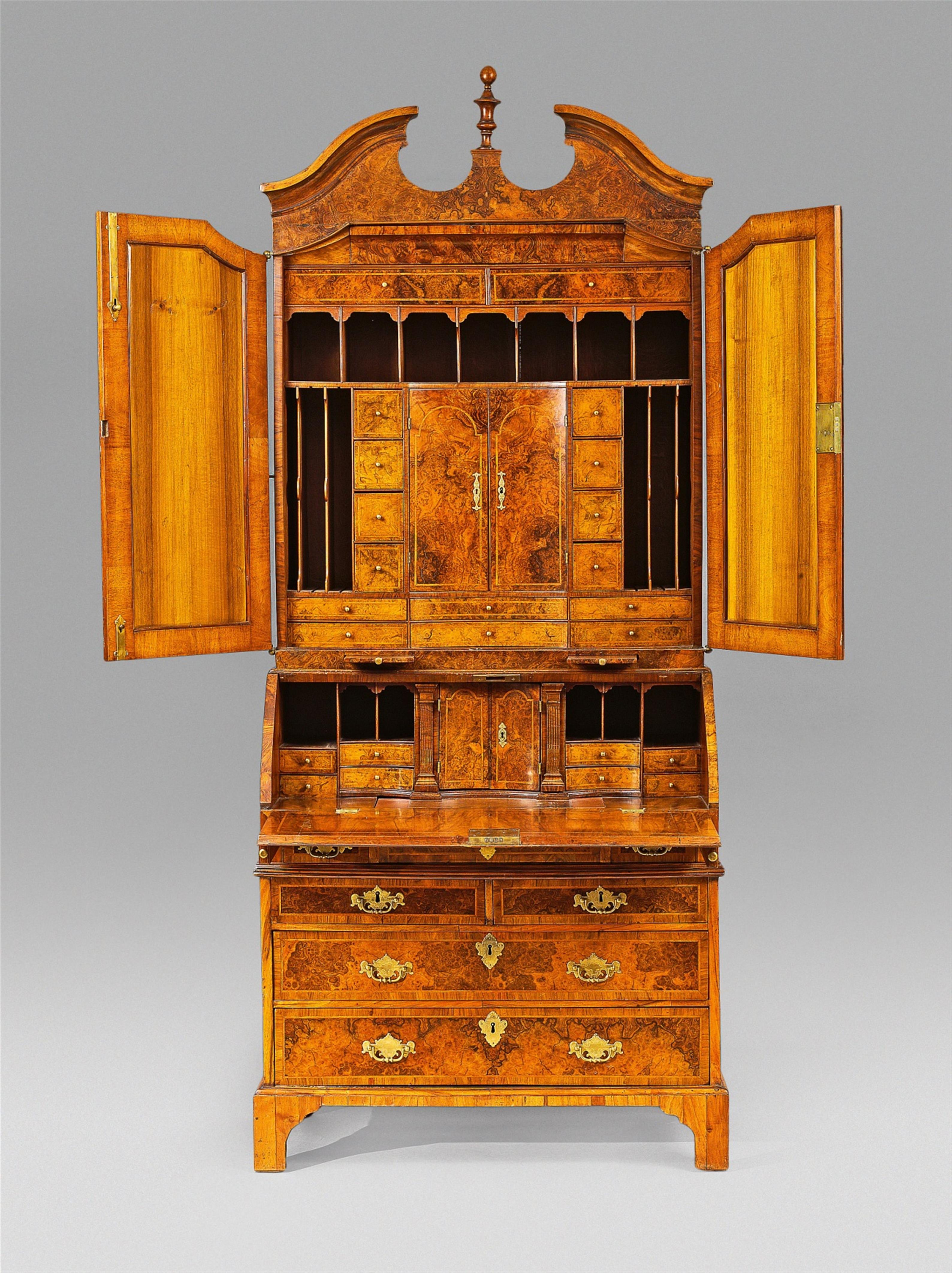 A Dresden inlaid writing cabinet - image-3