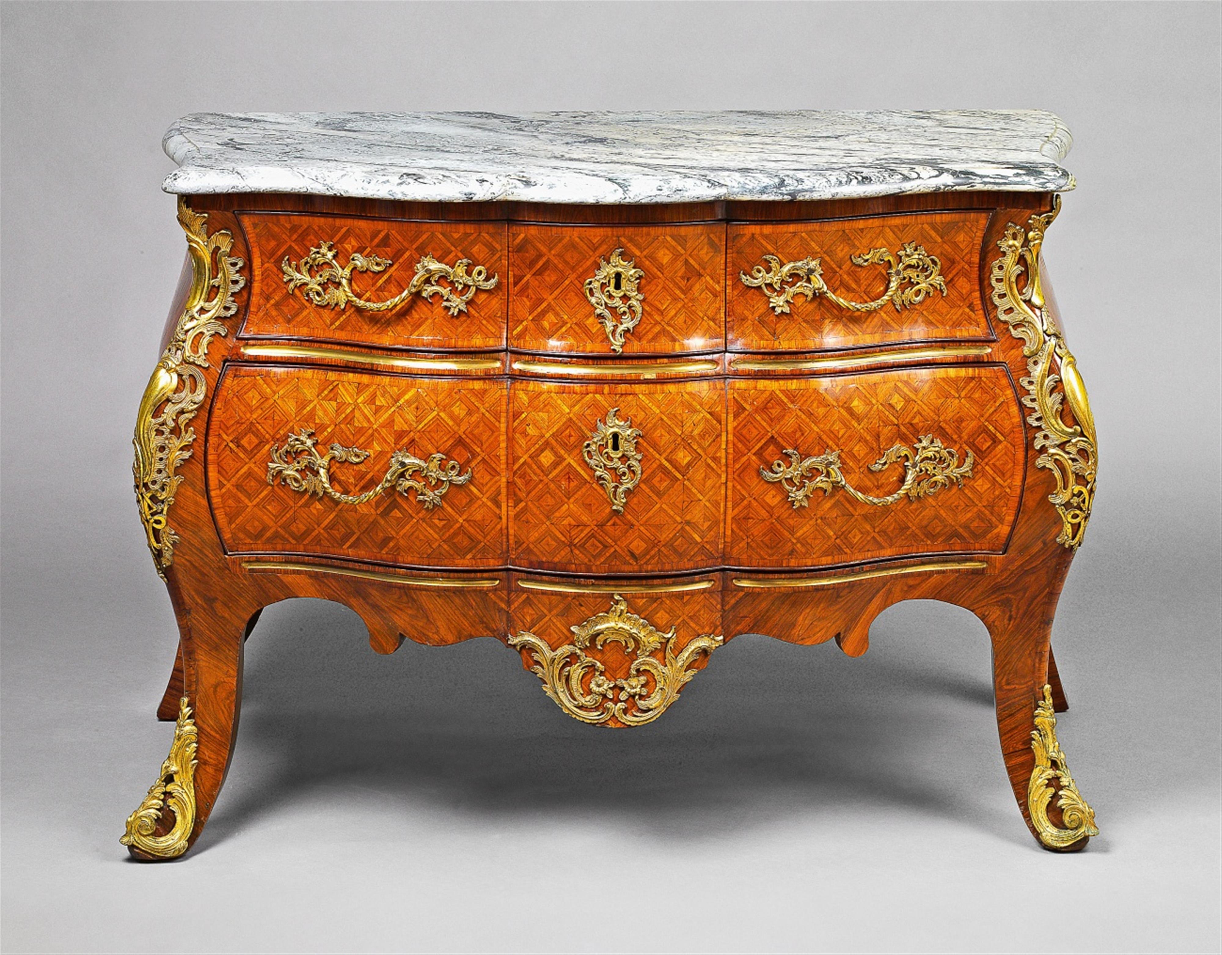 A Netherlandish inlaid chest-of-drawers - image-1