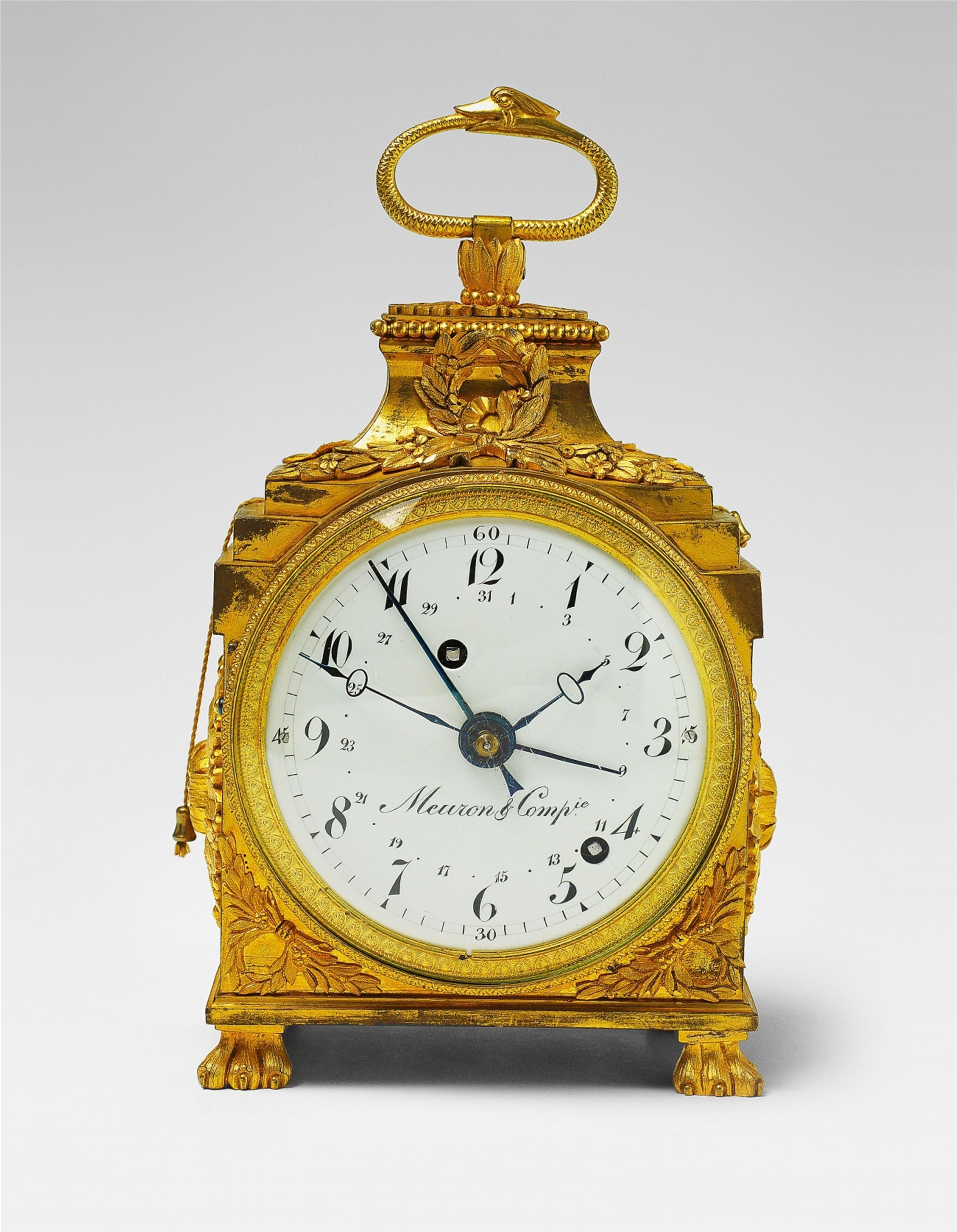 A Parisian ormolu officer's alarm clock - image-1