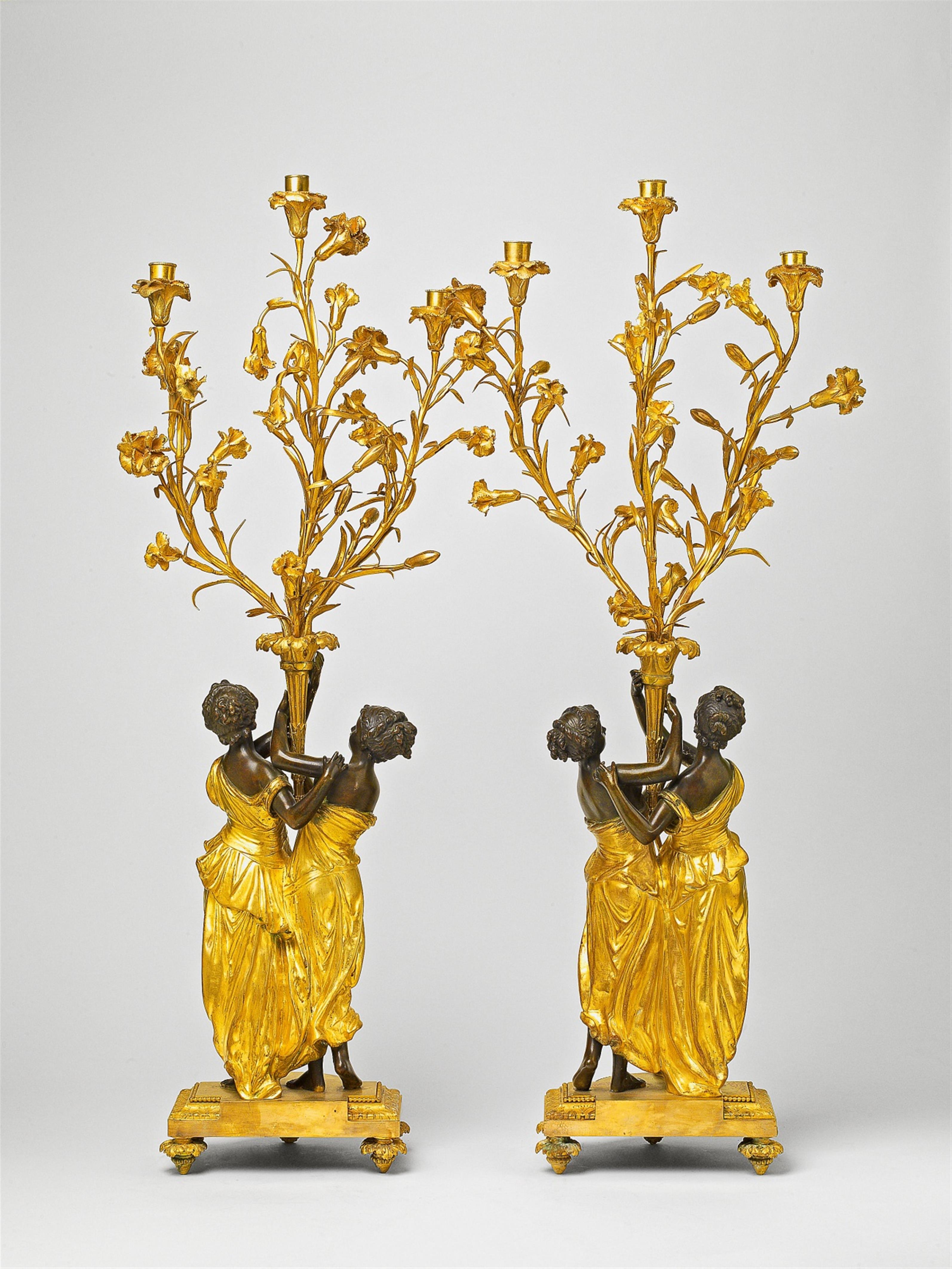 Paar große Kandelaber im Stil Louis XVI - image-2