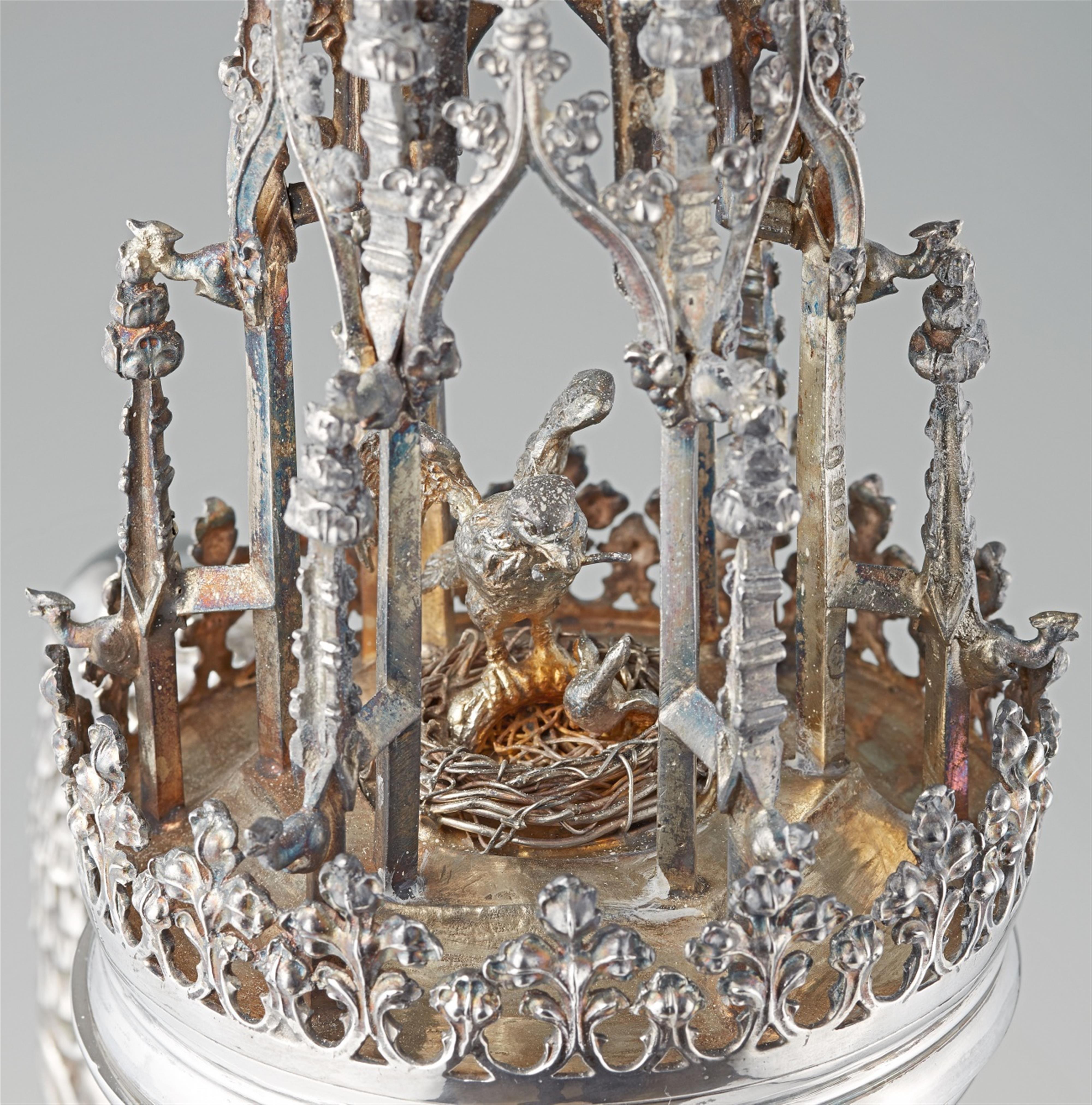 A Hanau parcel gilt silver replica of the "Goslar Bergkanne" - image-3