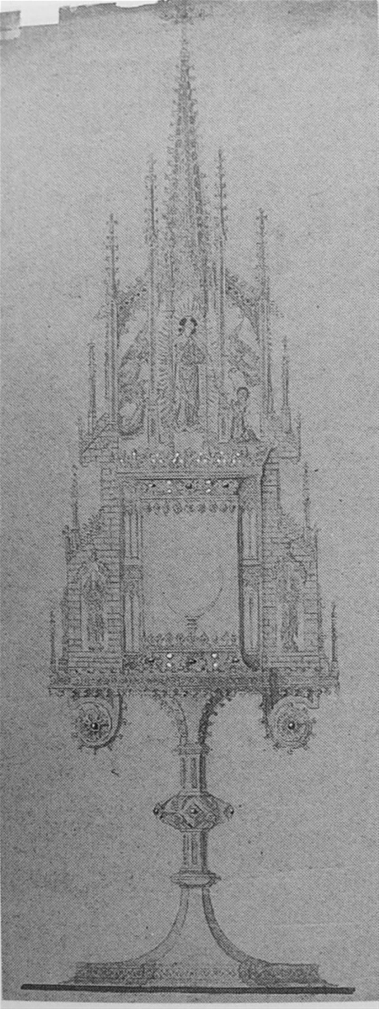 Große neogotische Turmmonstranz - image-5