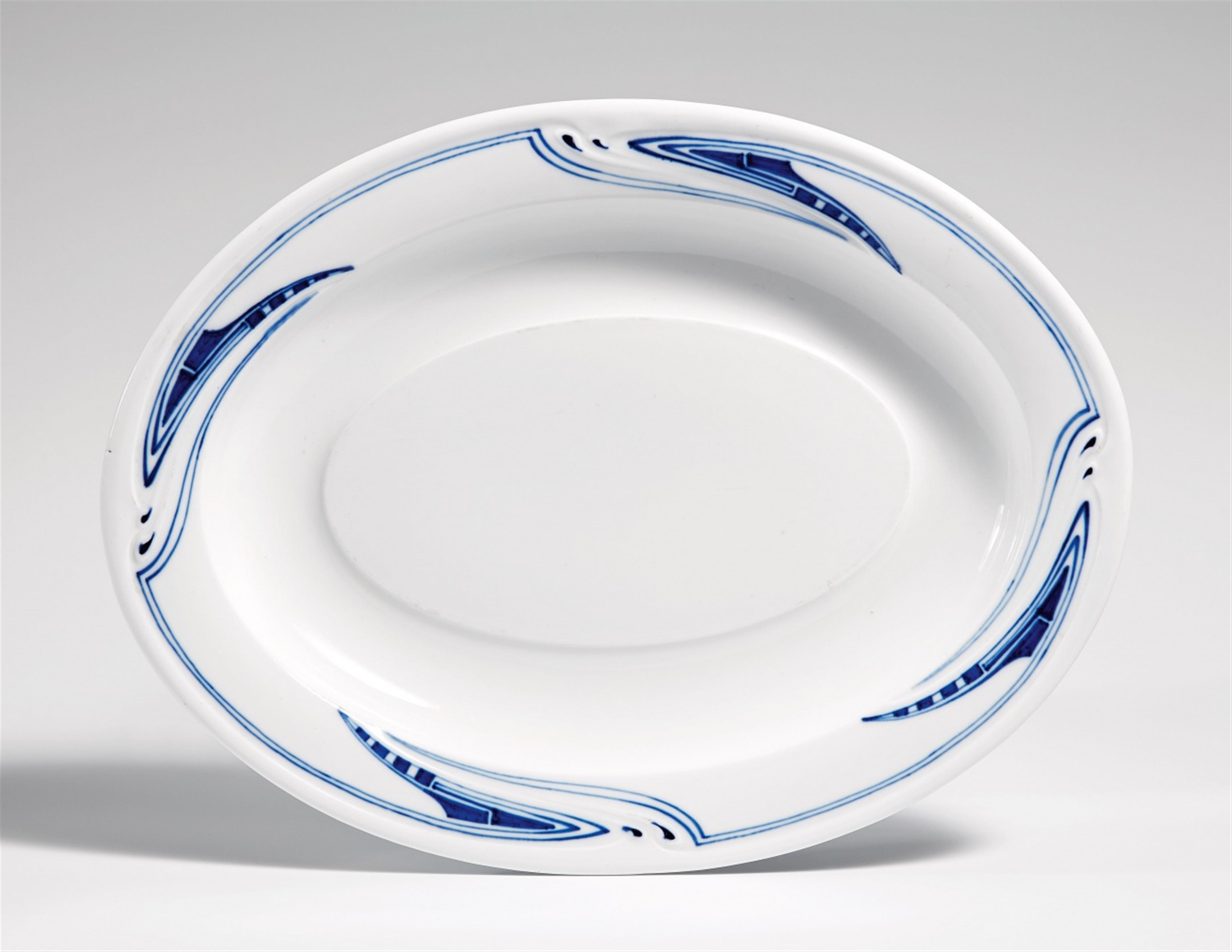A Meissen porcelain serving platter by Henry van de Velde - image-1