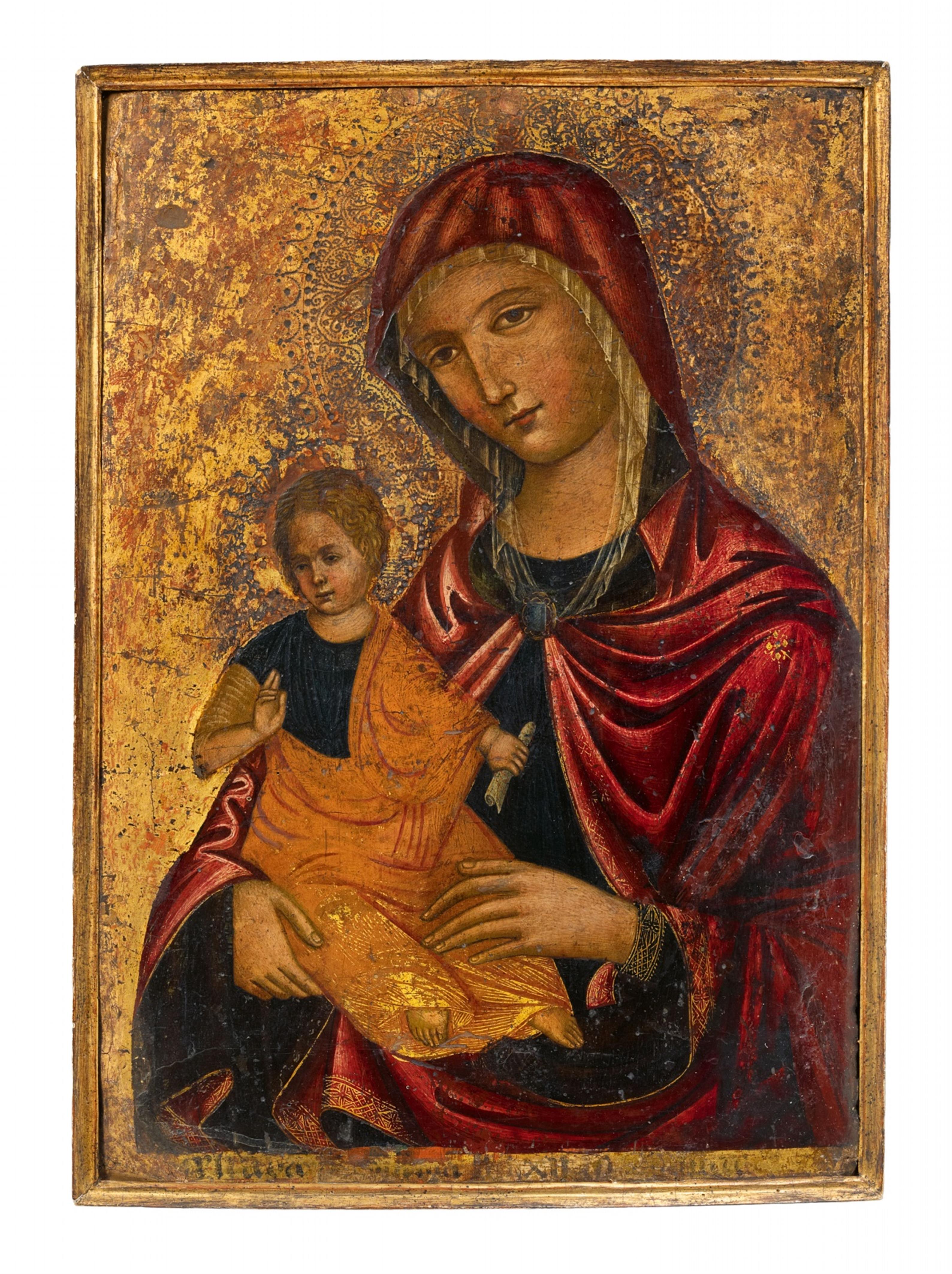 Veneto-Adriatischer Meister des 14./15. Jahrhunderts - Madonna mit Kind - image-1