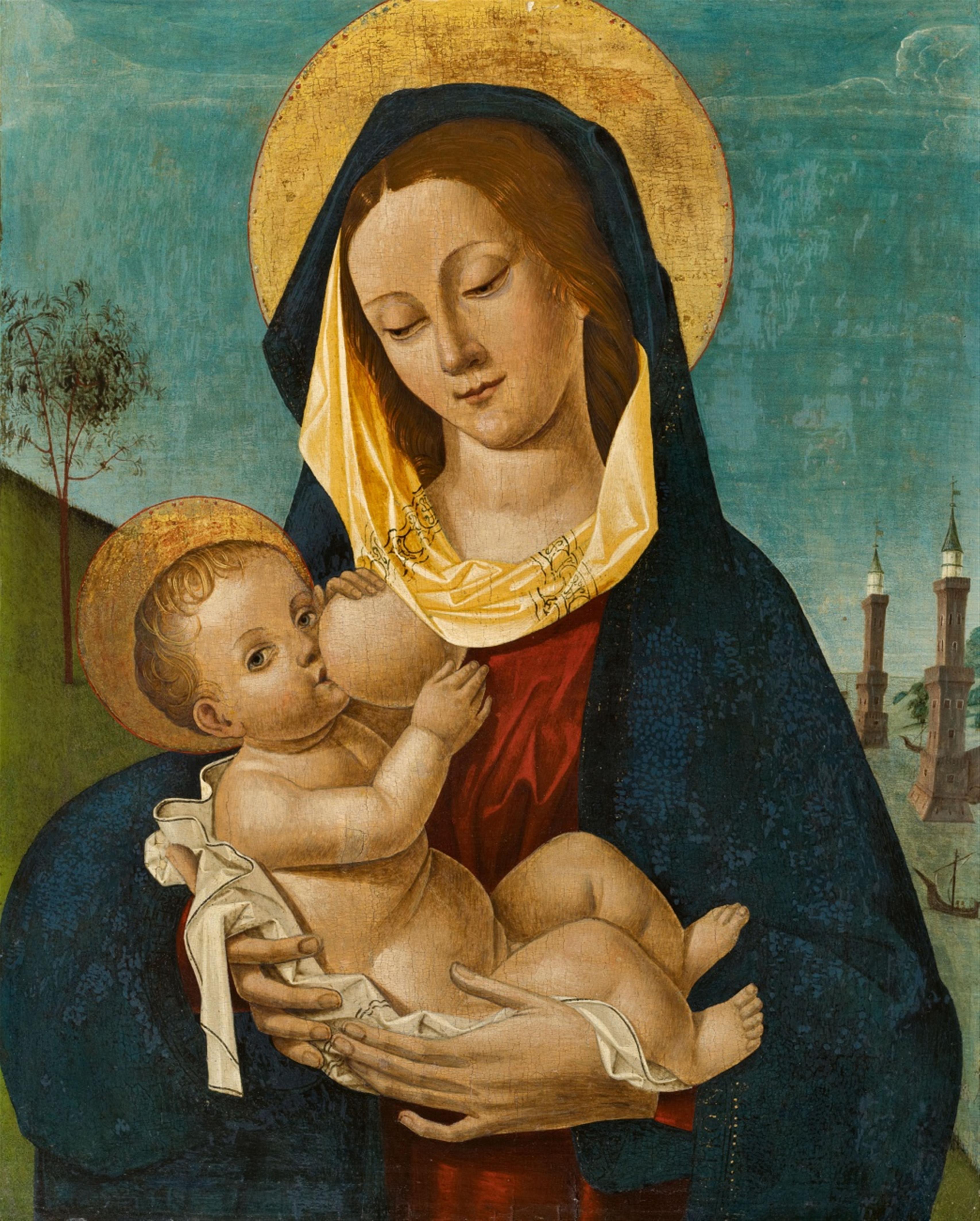 North Italian School active around 1500 in Lombardy - The Virgin and Child - image-1