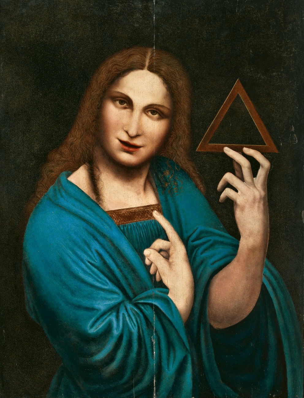 Giovanni Pietro Rizzoli, called Giampietrino, attributed to - Christ with the Symbol of the Holy Trinity - image-1