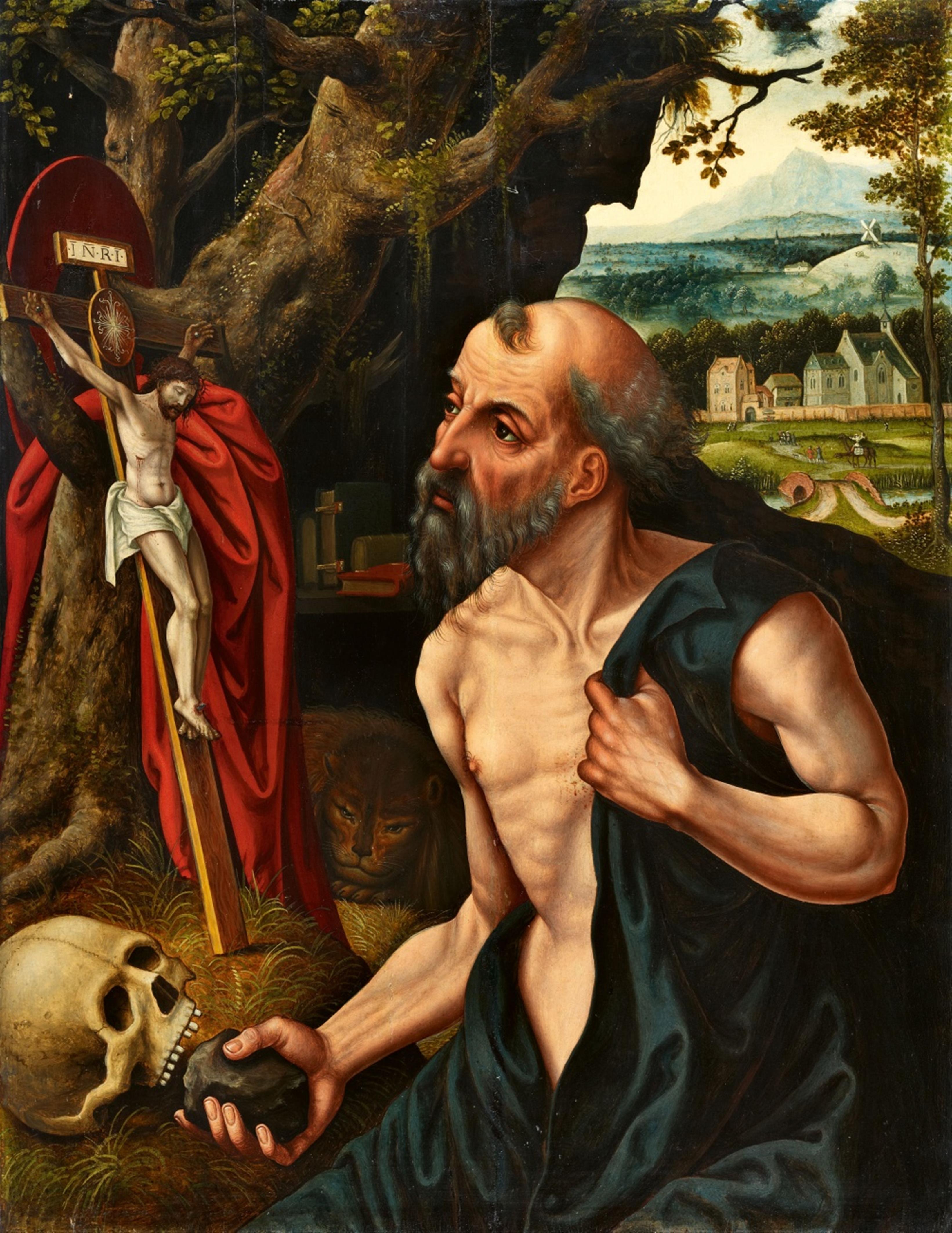 Pieter Coecke van Aelst, zugeschrieben - Der heilige Hieronymus - image-1