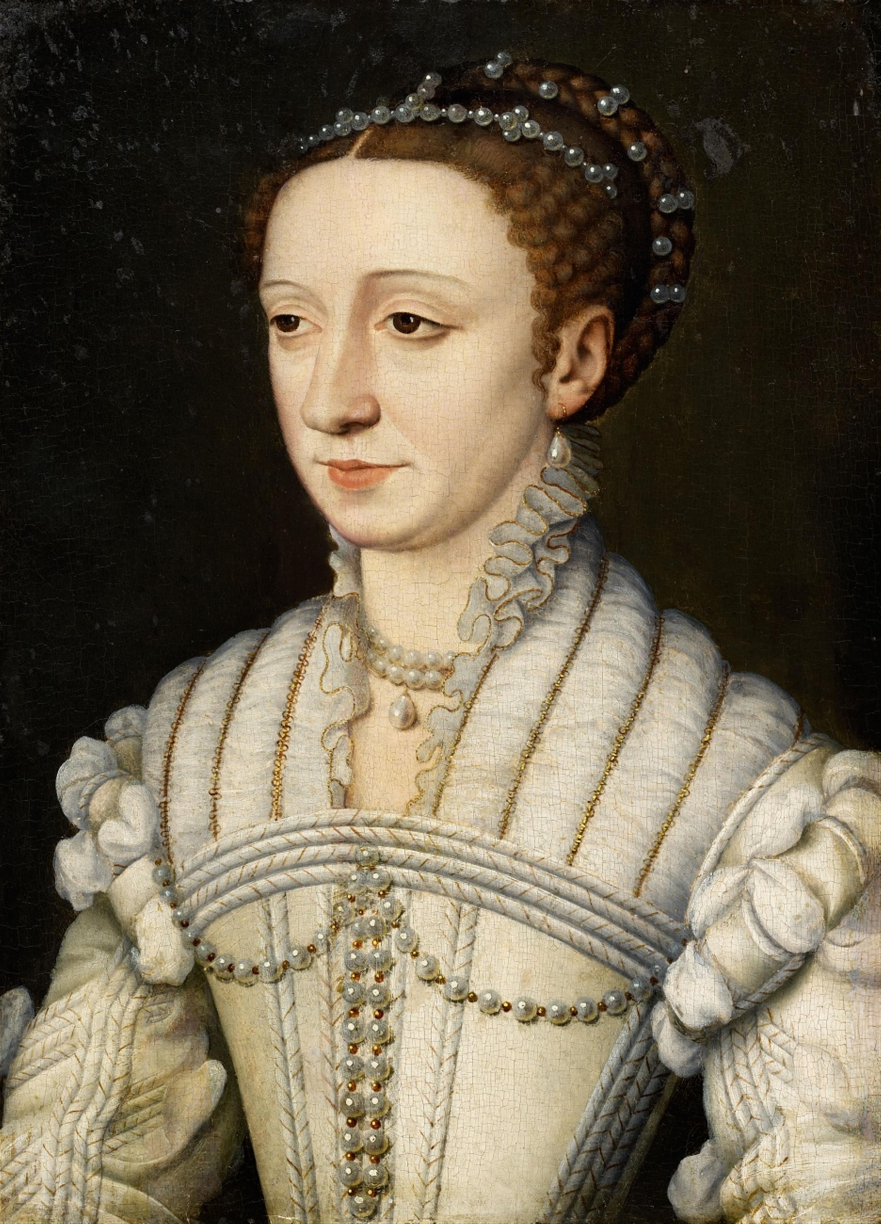 François Clouet, studio of - Portrait of Margaret of France - image-1