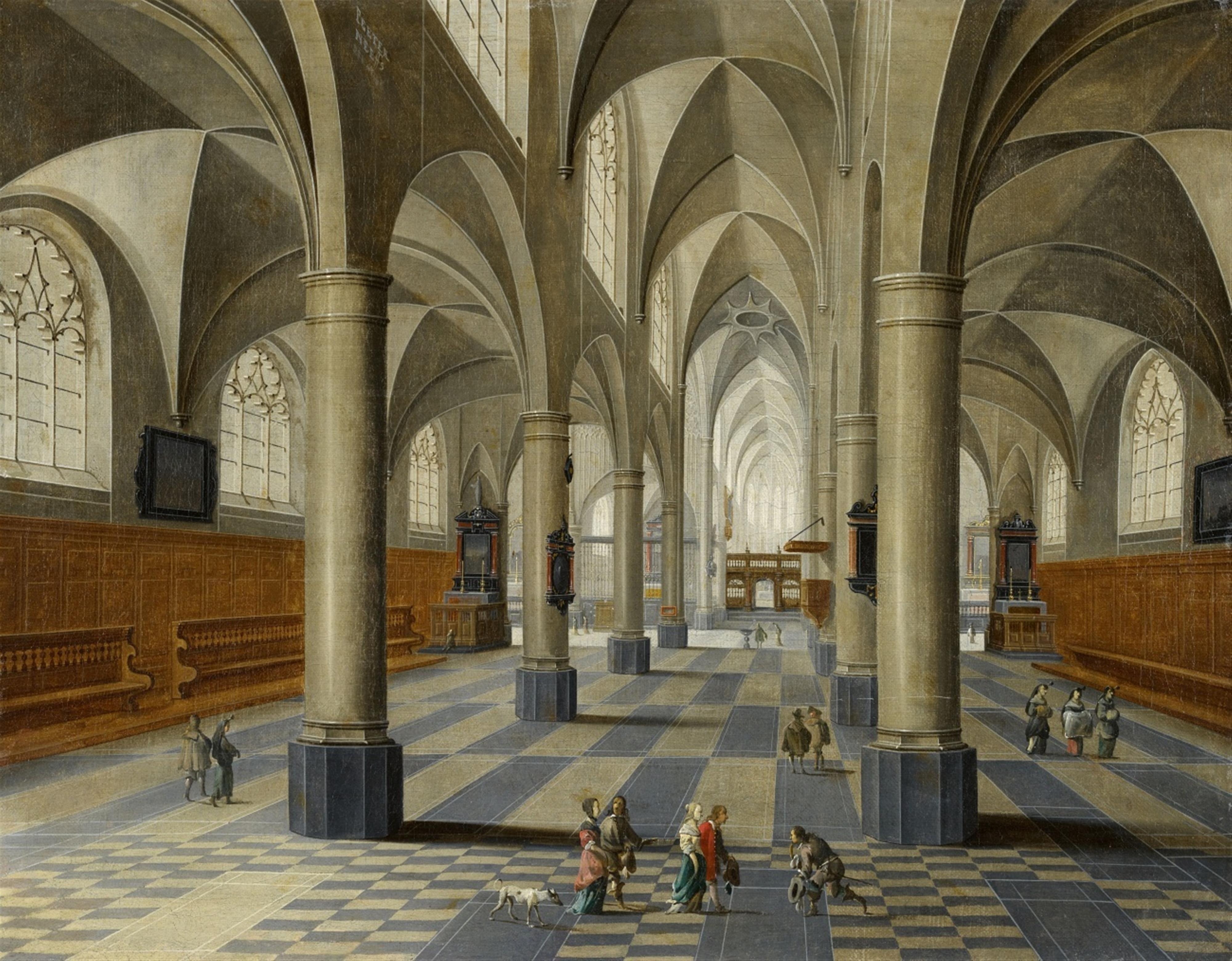 Pieter Neefs the Elder - Interior of the Sint Joriskerk in Antwerp - image-1