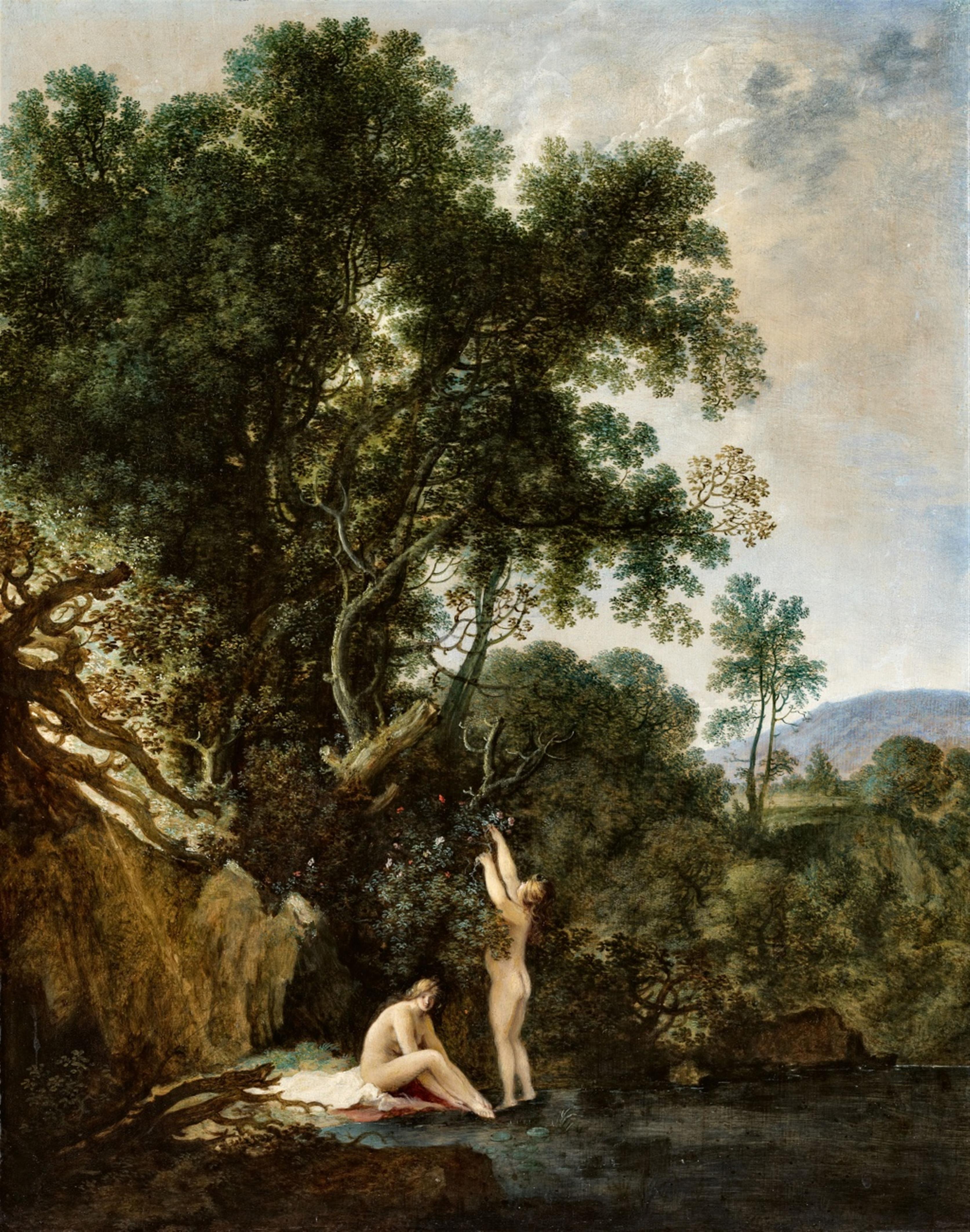 Moyses van Uyttenbroeck (Wtenbrouck) - Two Bathing Nymphs - image-1