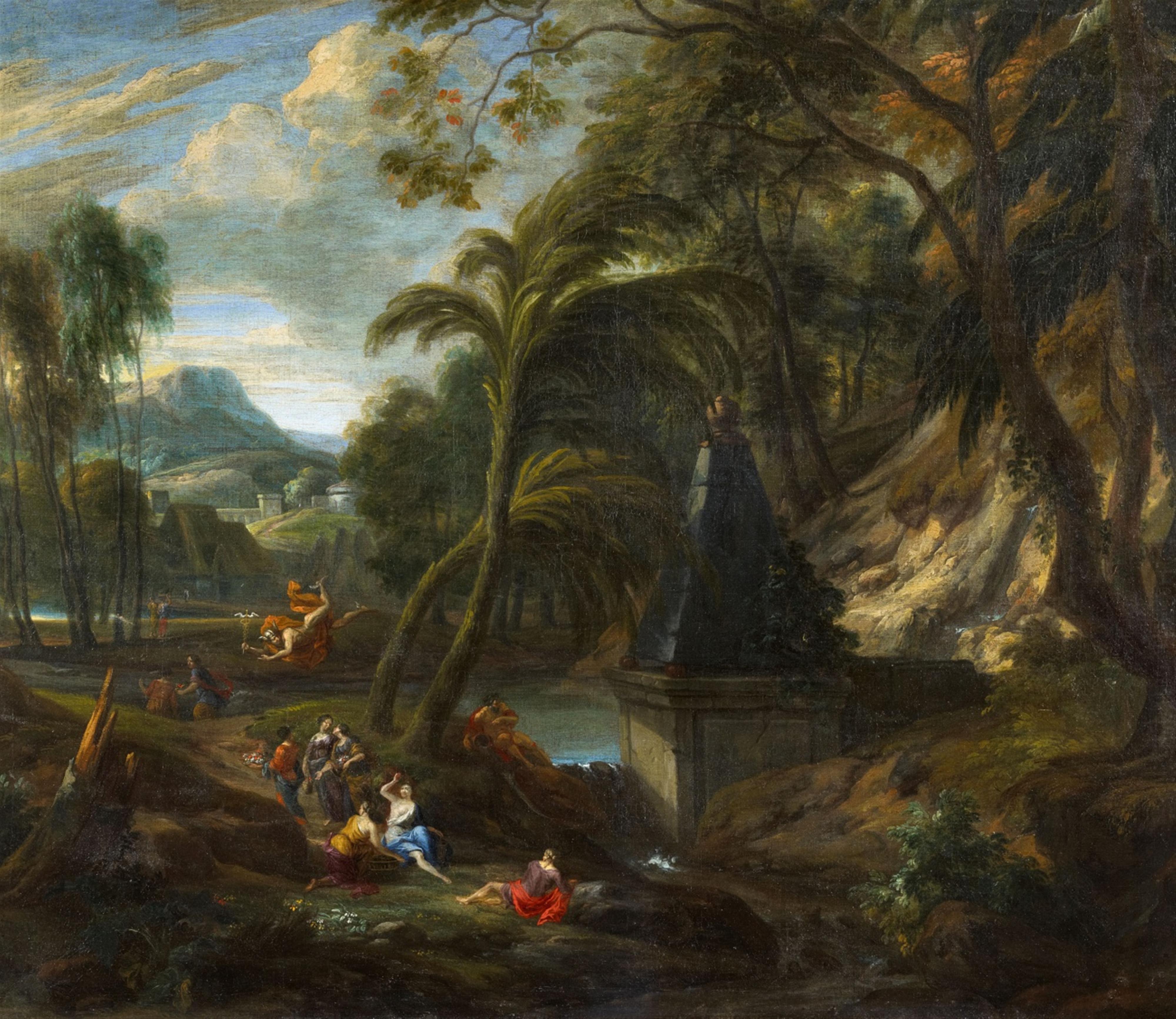 Jean François Millet I, called Francisque Millet - Landscape with mythological Figures - image-1