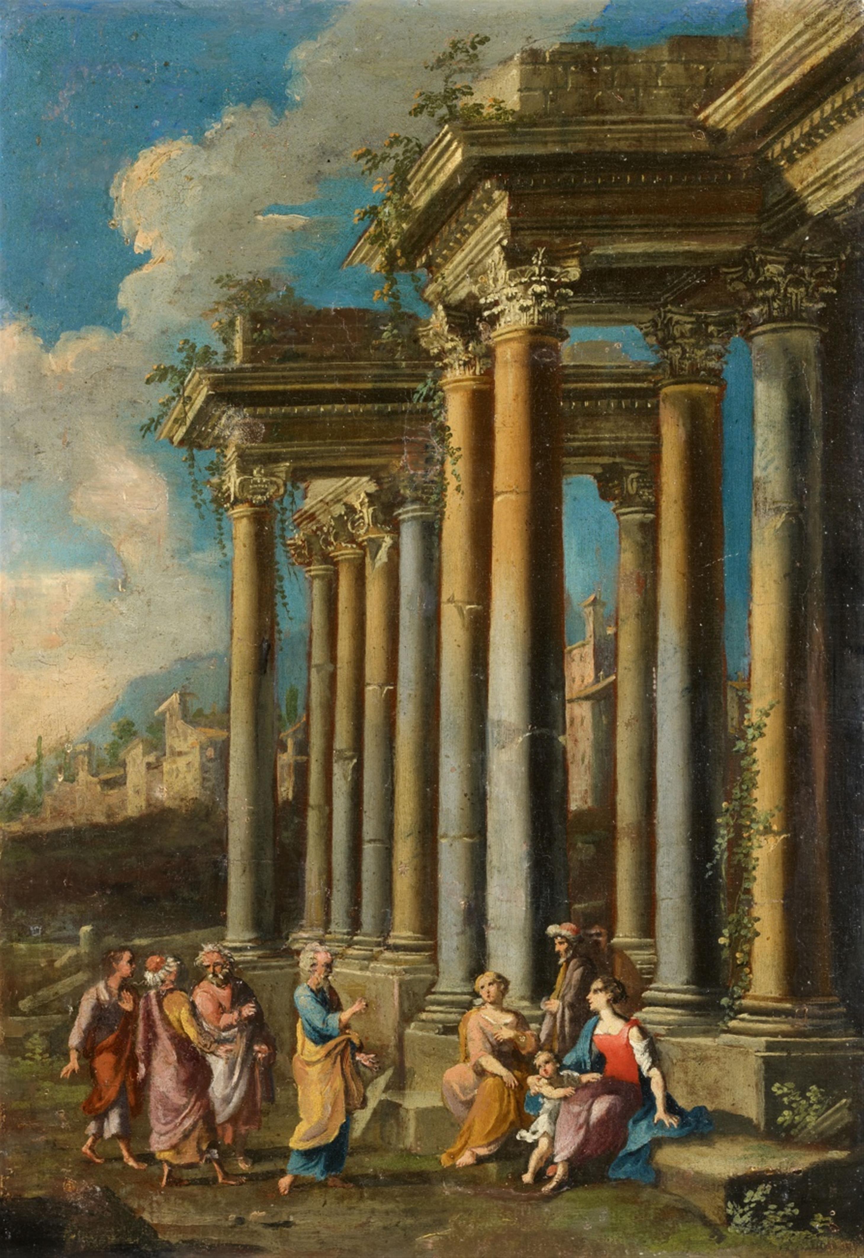Alberto Carlieri - Two Architectural Capricci with Figures - image-2