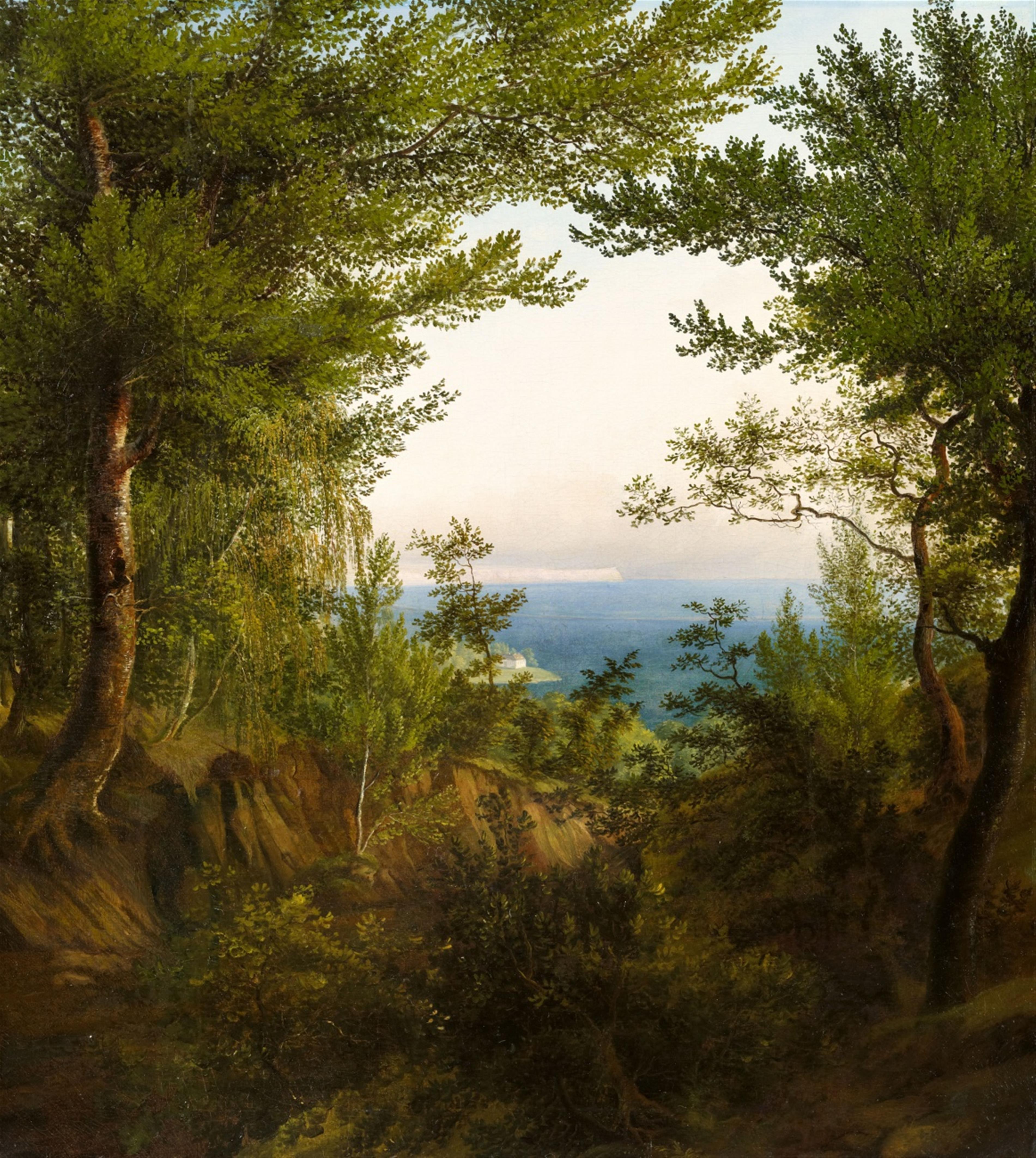 Carl Maria Nicolaus Hummel - Landschaft auf Rügen mit Blick auf die Kreidefelsen Arkonas - image-1