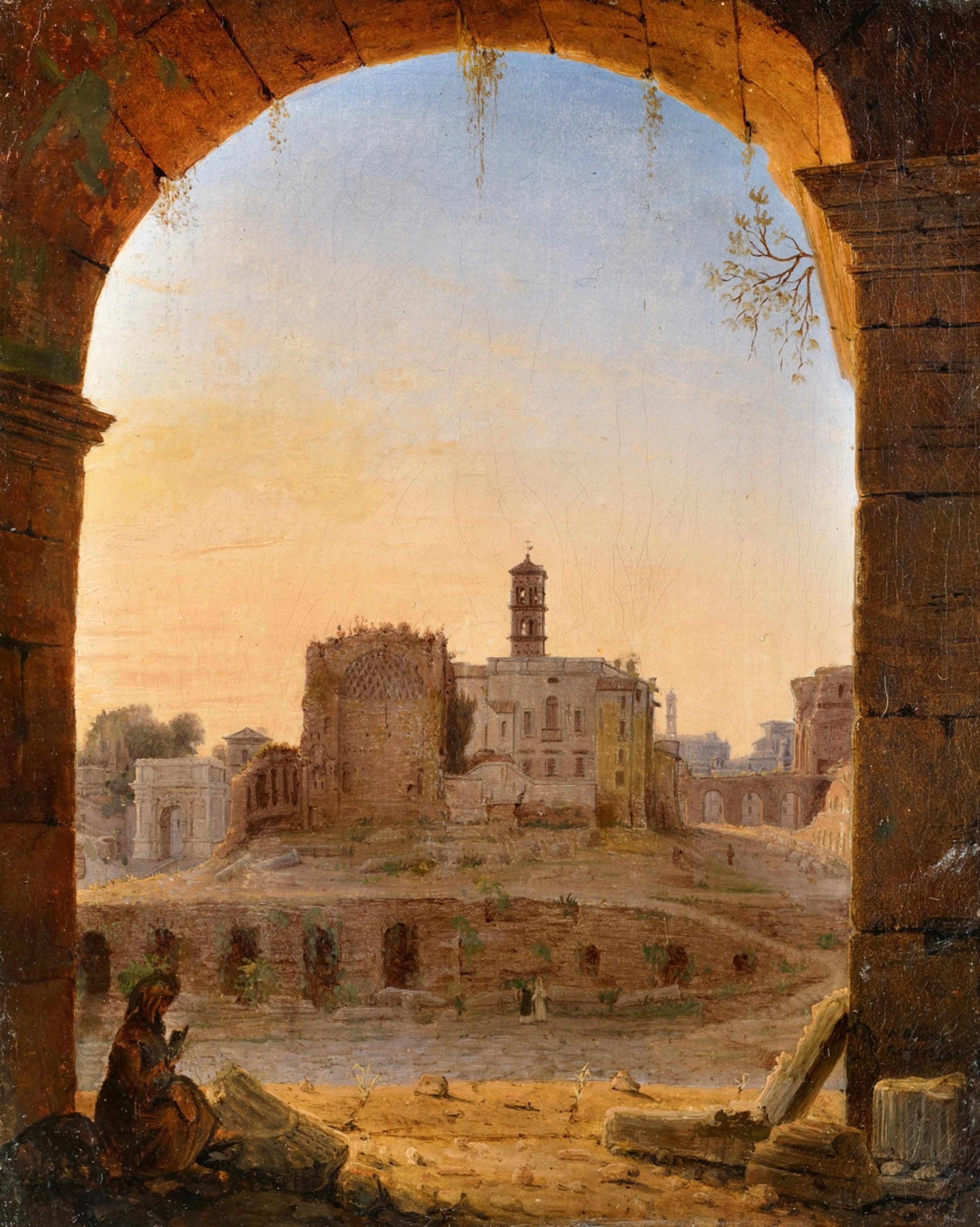 Wilhelm Brücke - Blick auf das Forum Romanum vom Kolosseum - image-1