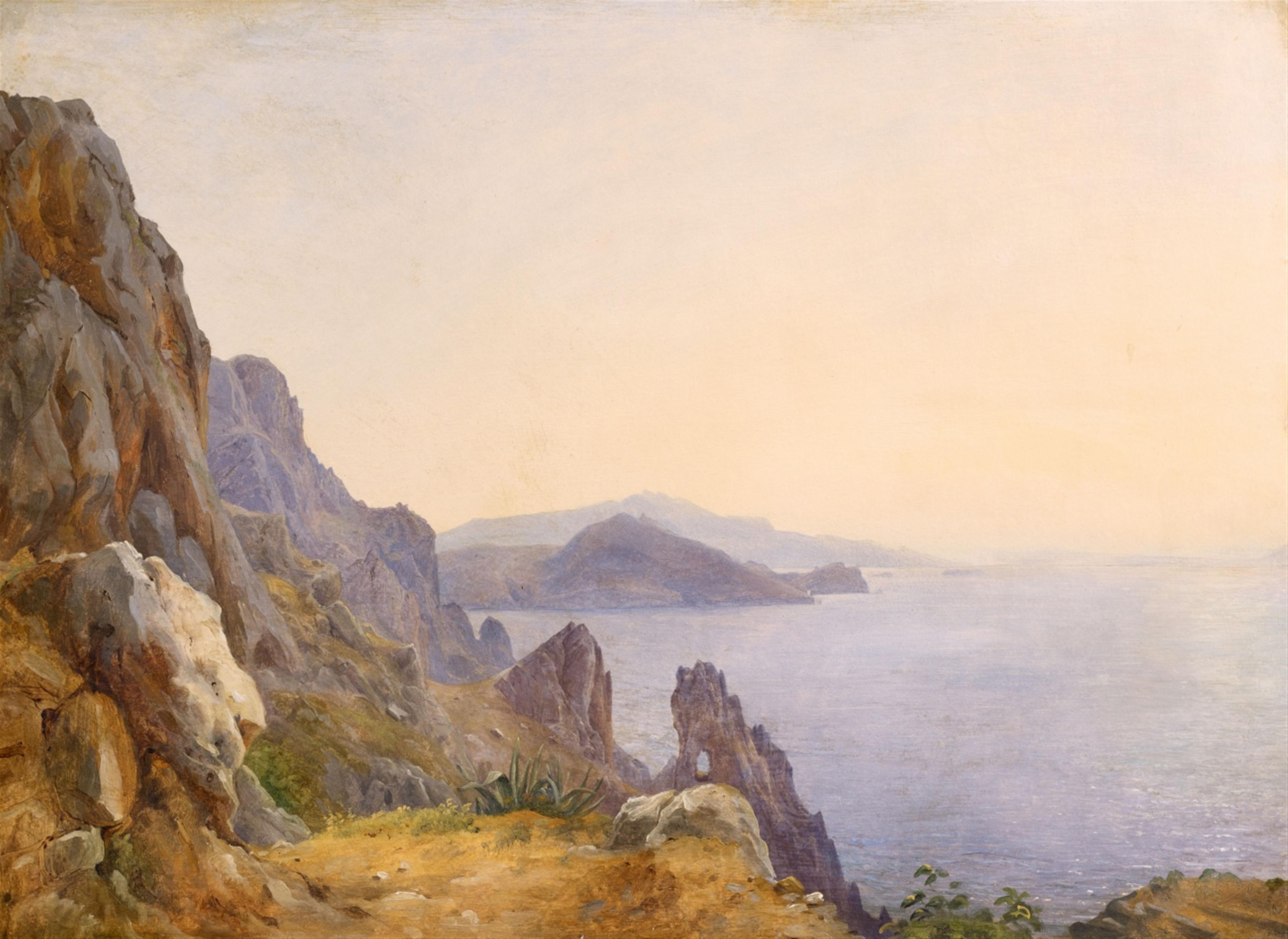Carl Morgenstern - Ansicht von Capri mit dem Arco Naturale - image-1