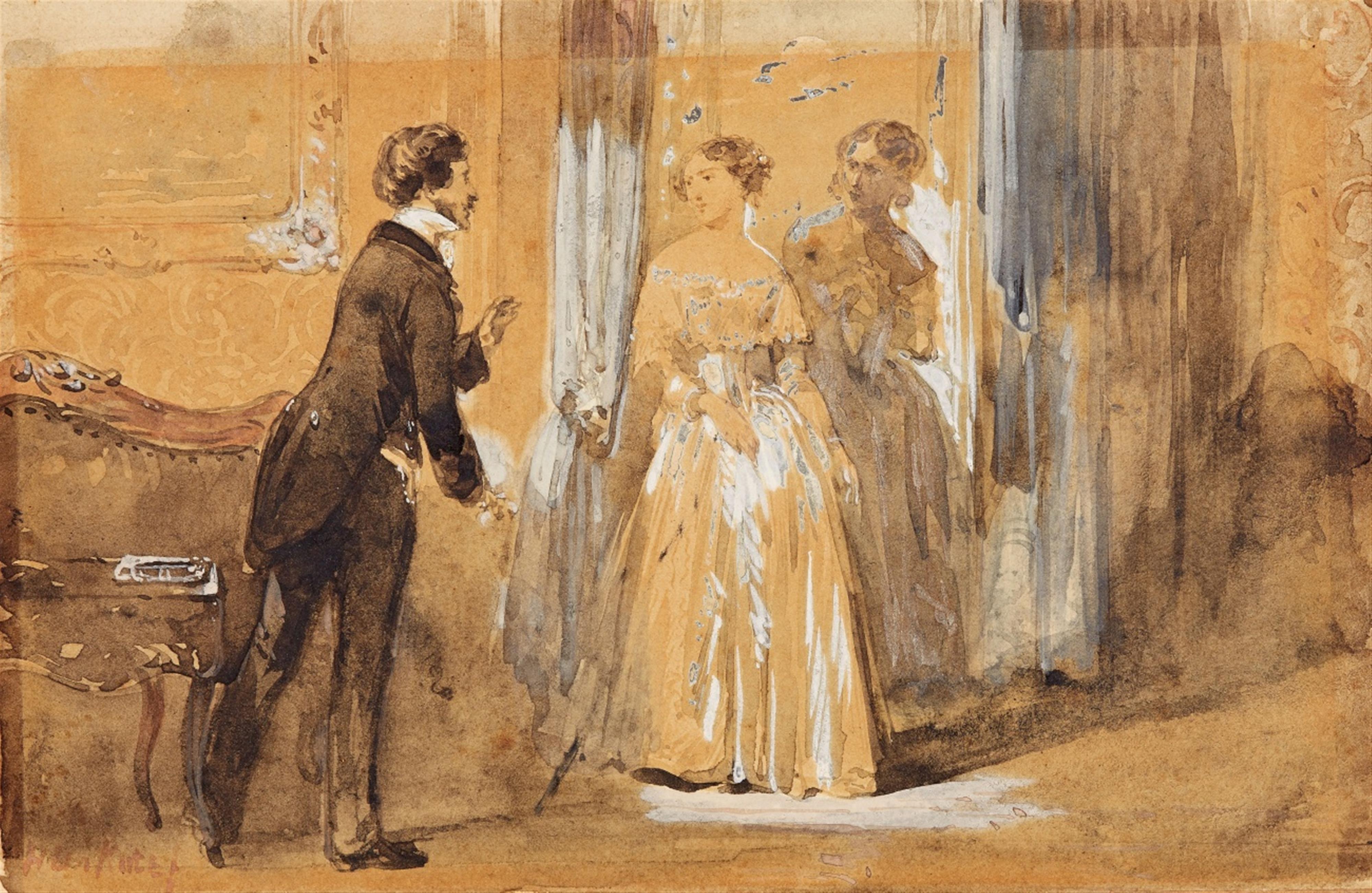 Herman ten Kate - Two Scenes of a Contract being Signed - image-2