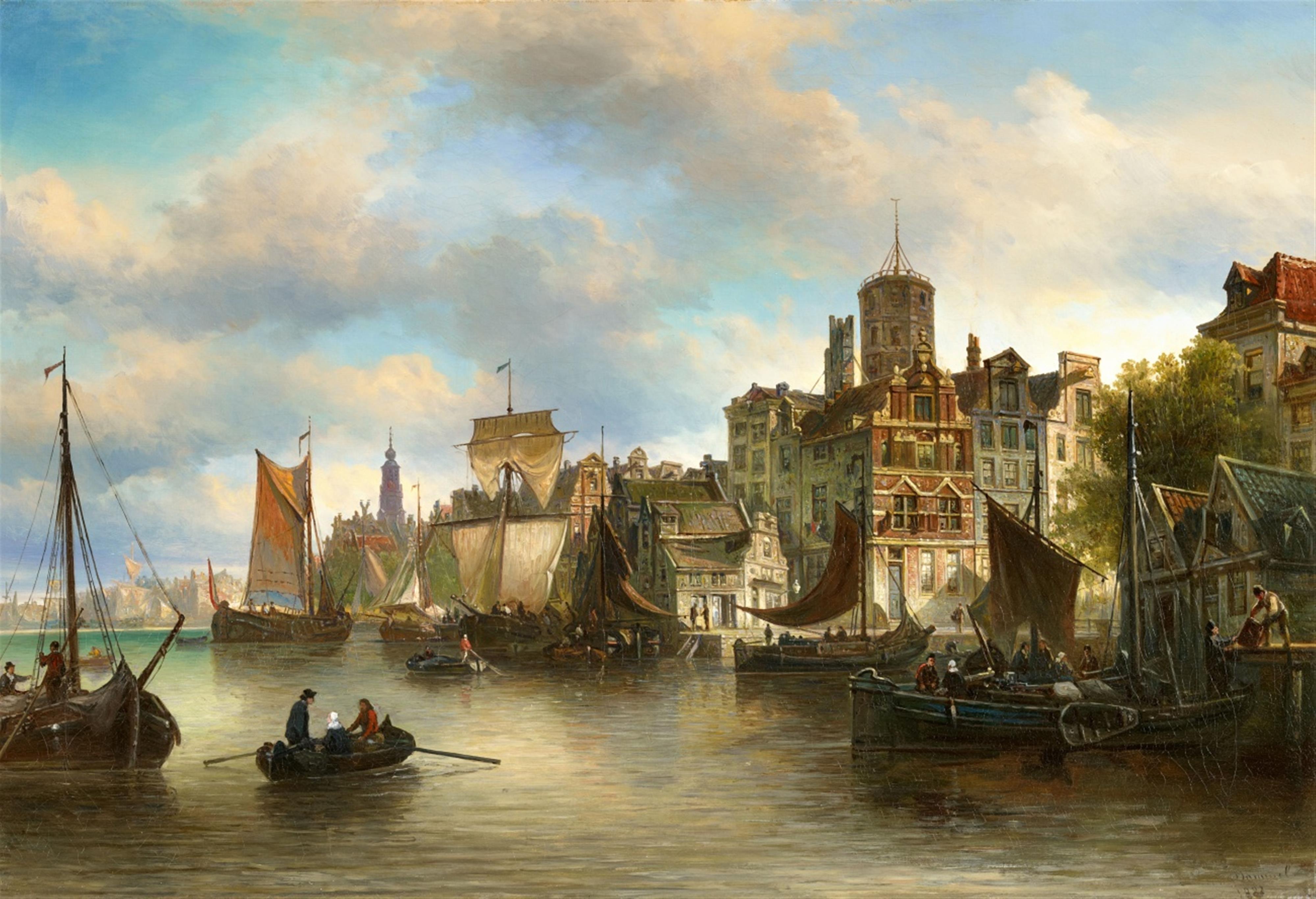 Elias Pieter van Bommel - View of Amsterdam - image-1