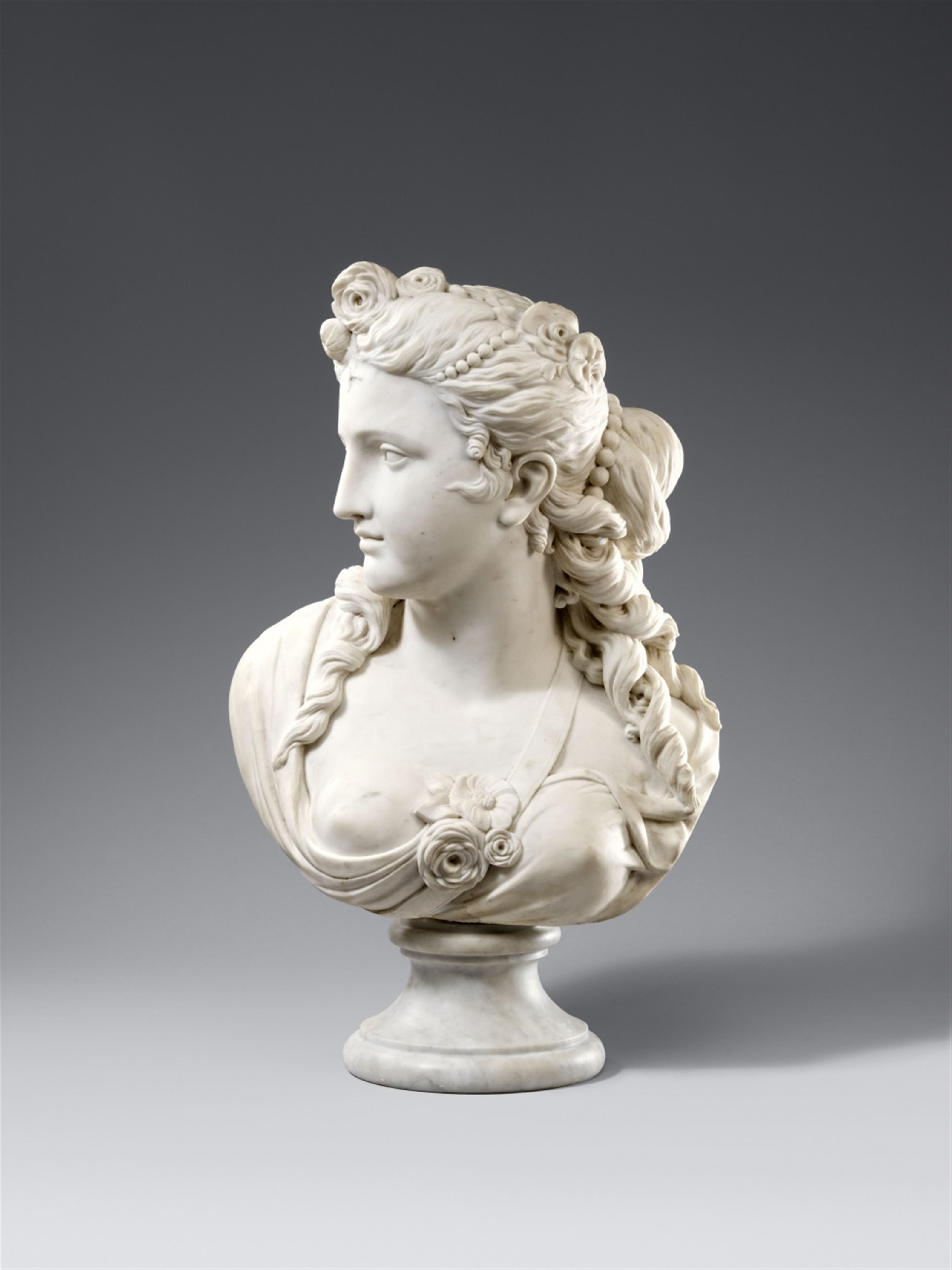 Italy, 19th century - A 19th century Italian carved marble figure of Flora - image-1