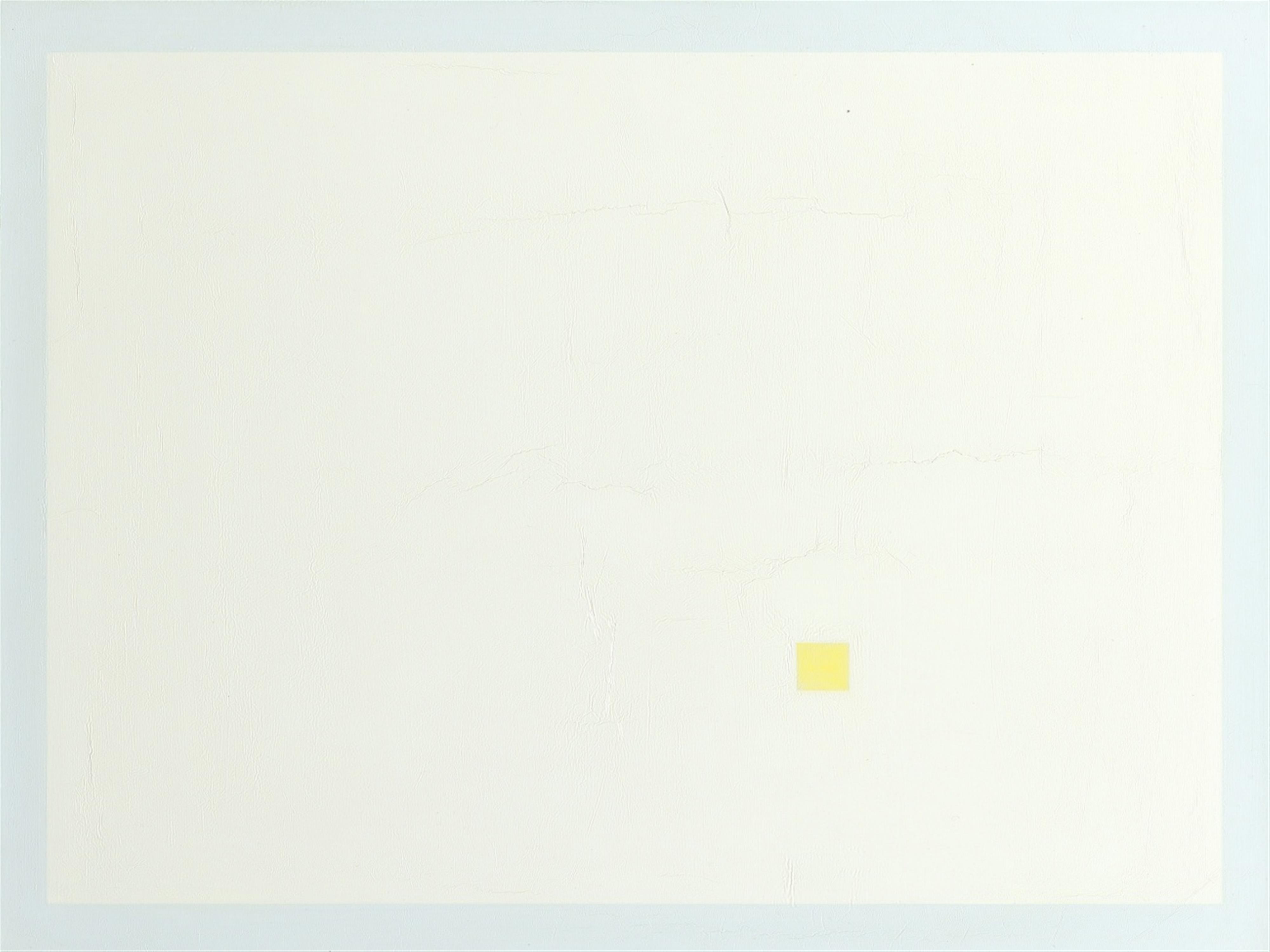 Antonio Calderara - Quadrato giallo in rettangolo bianco - image-1