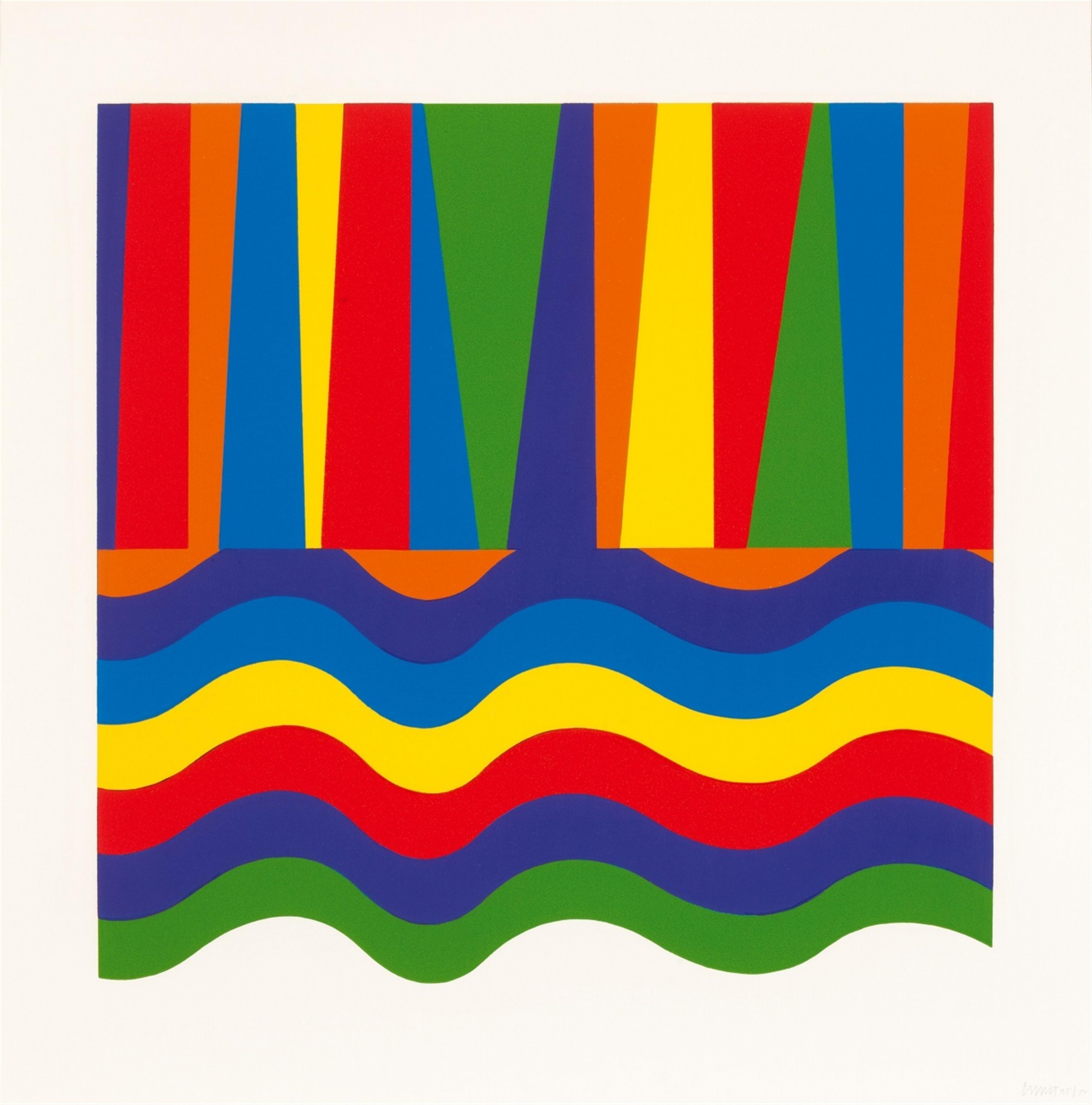 Sol LeWitt - Arc and Bands in Colors - image-3