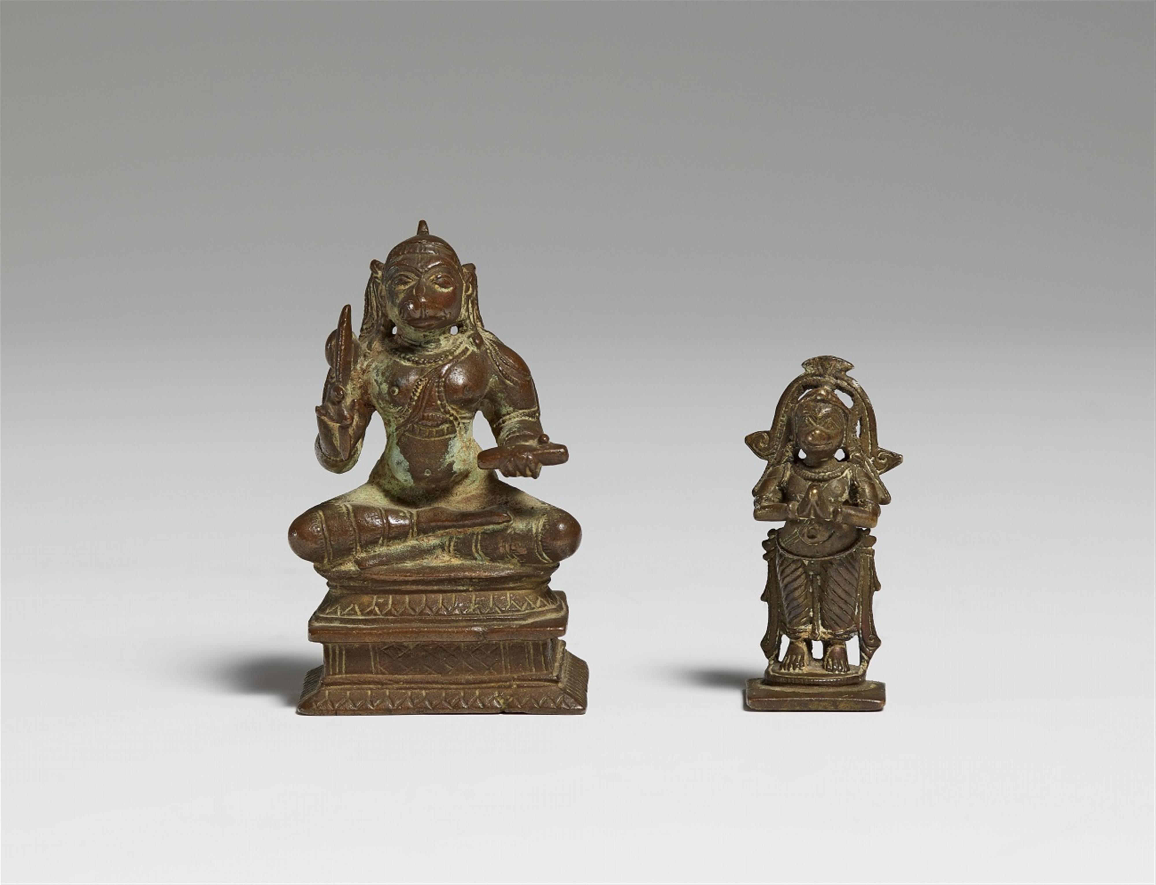 Two South Indian copper alloy figures. 17th/19th century - image-1