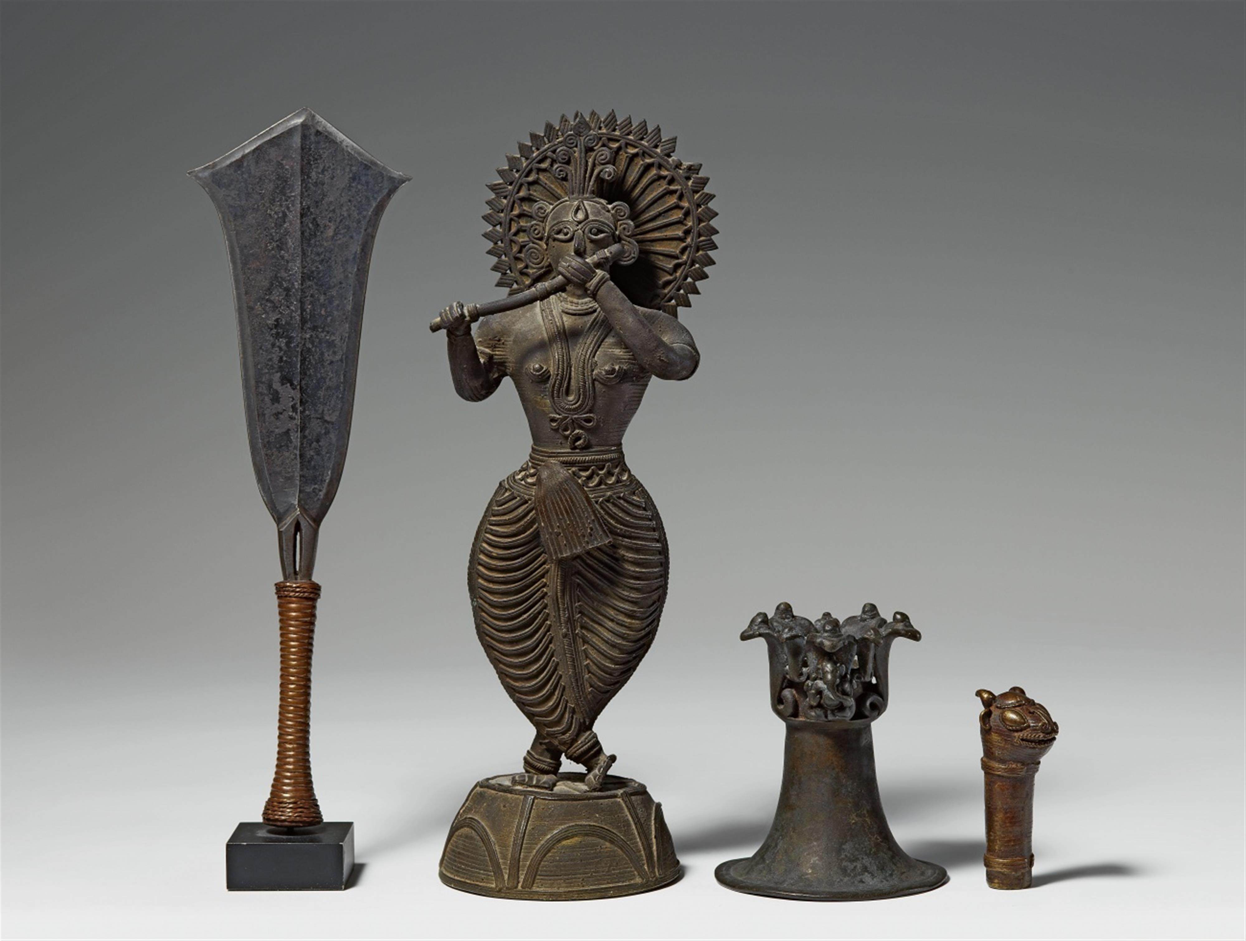 Vier verschiedene Teile. Bronze. Indien, verschiedene Regionen. 19. Jh. - image-1