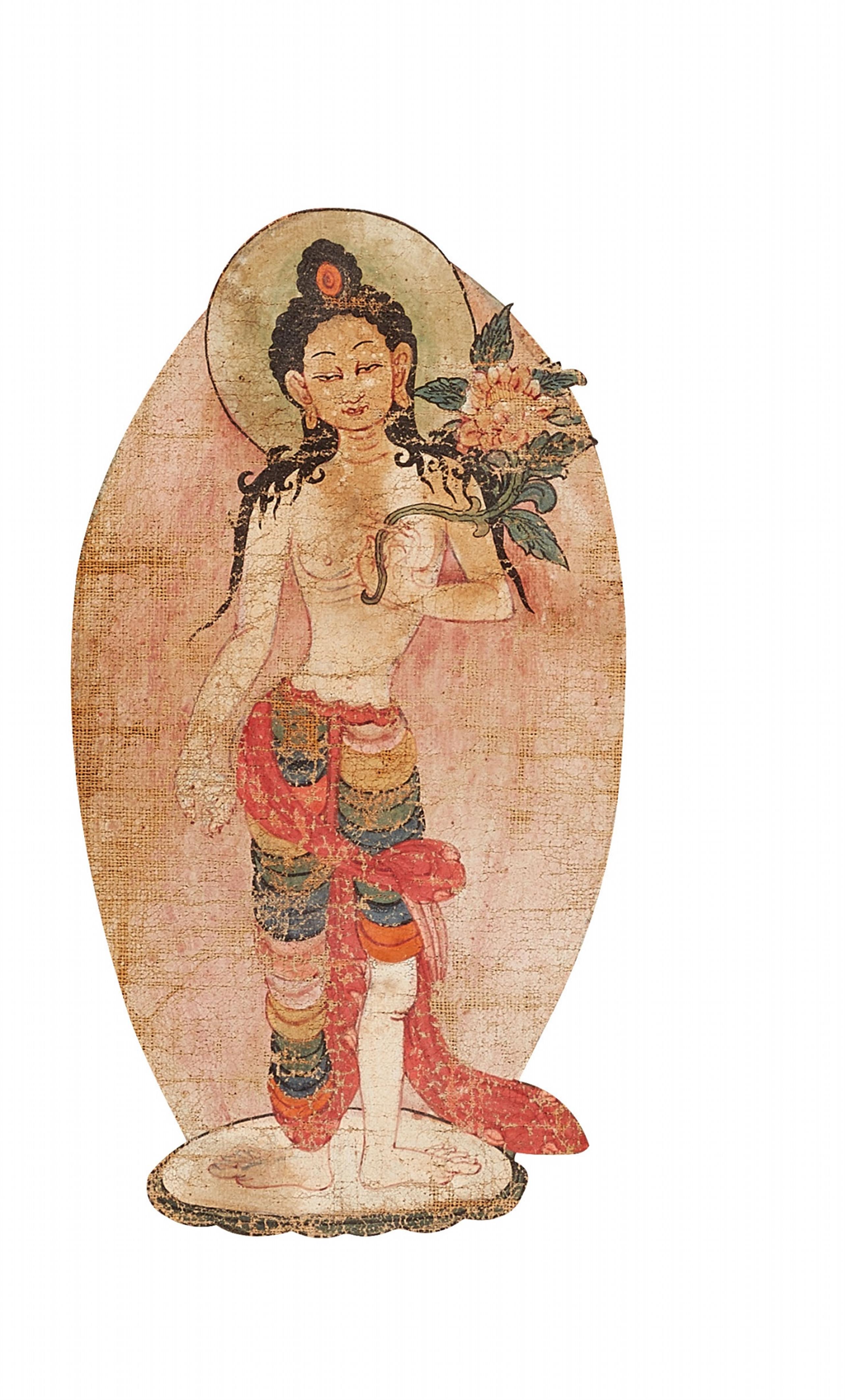 Thangka des Buddha Amitabha. Südwest-Tibet oder Ladakh. 19. Jh. - image-2