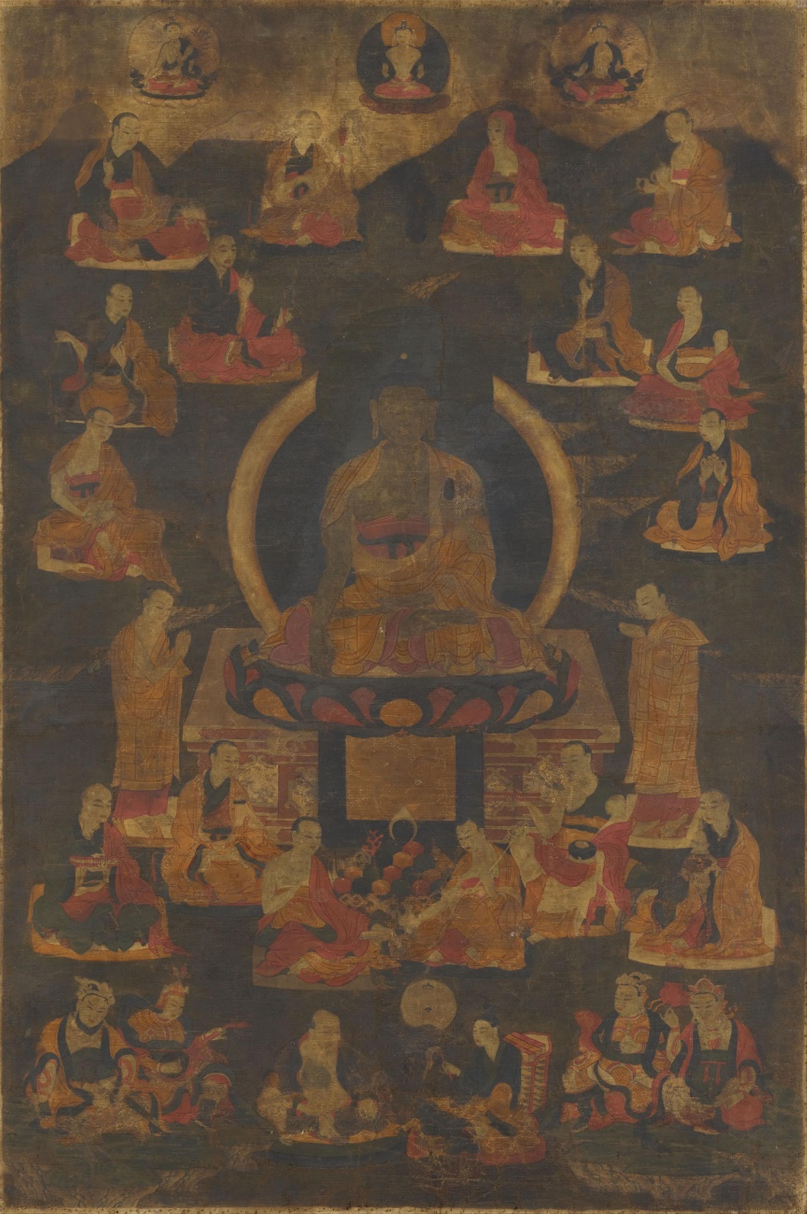 Thangka des Buddha Shakyamuni. Tibet. 19. Jh. - image-1
