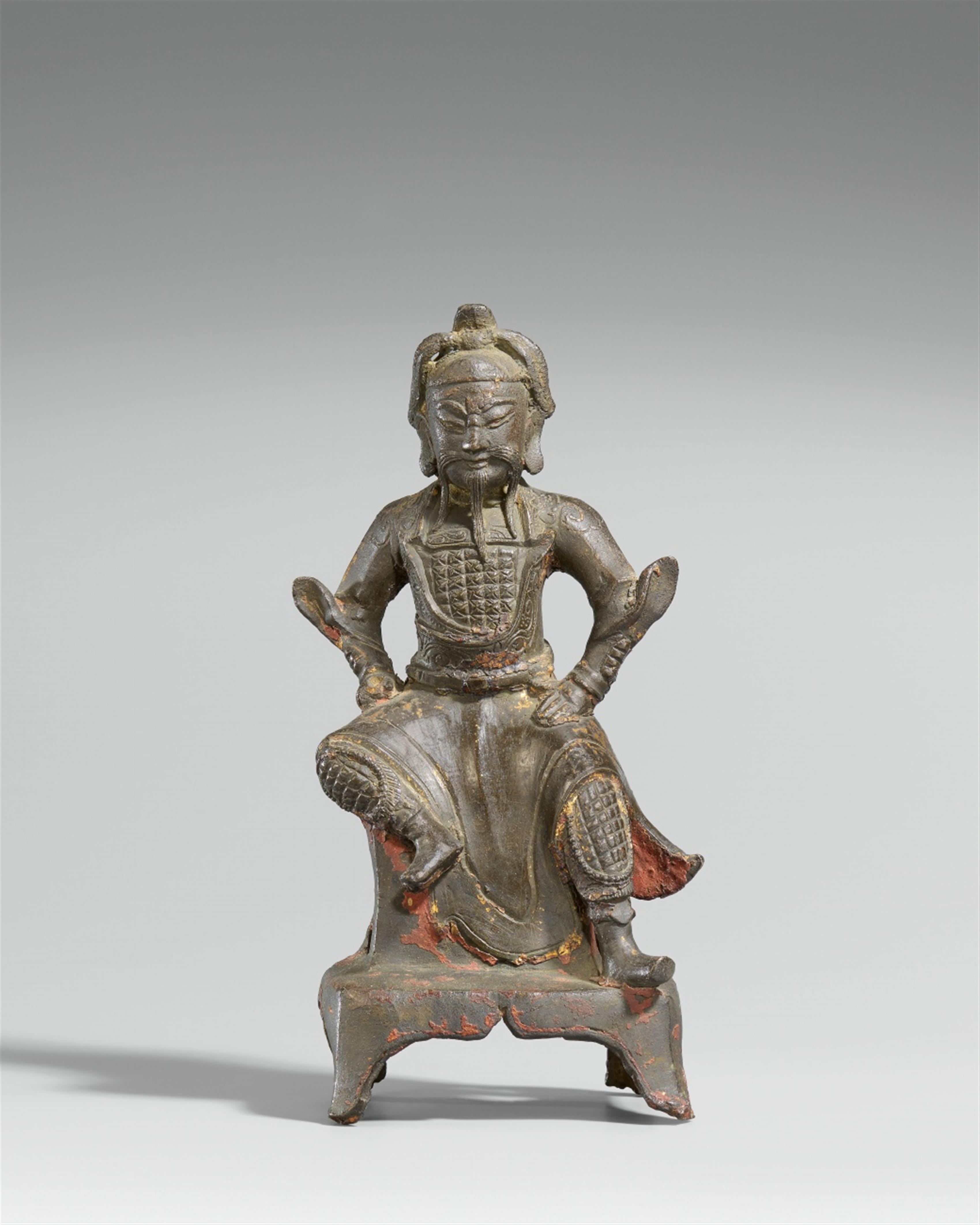 A bronze figure of Guandi. Ming dynasty - image-1