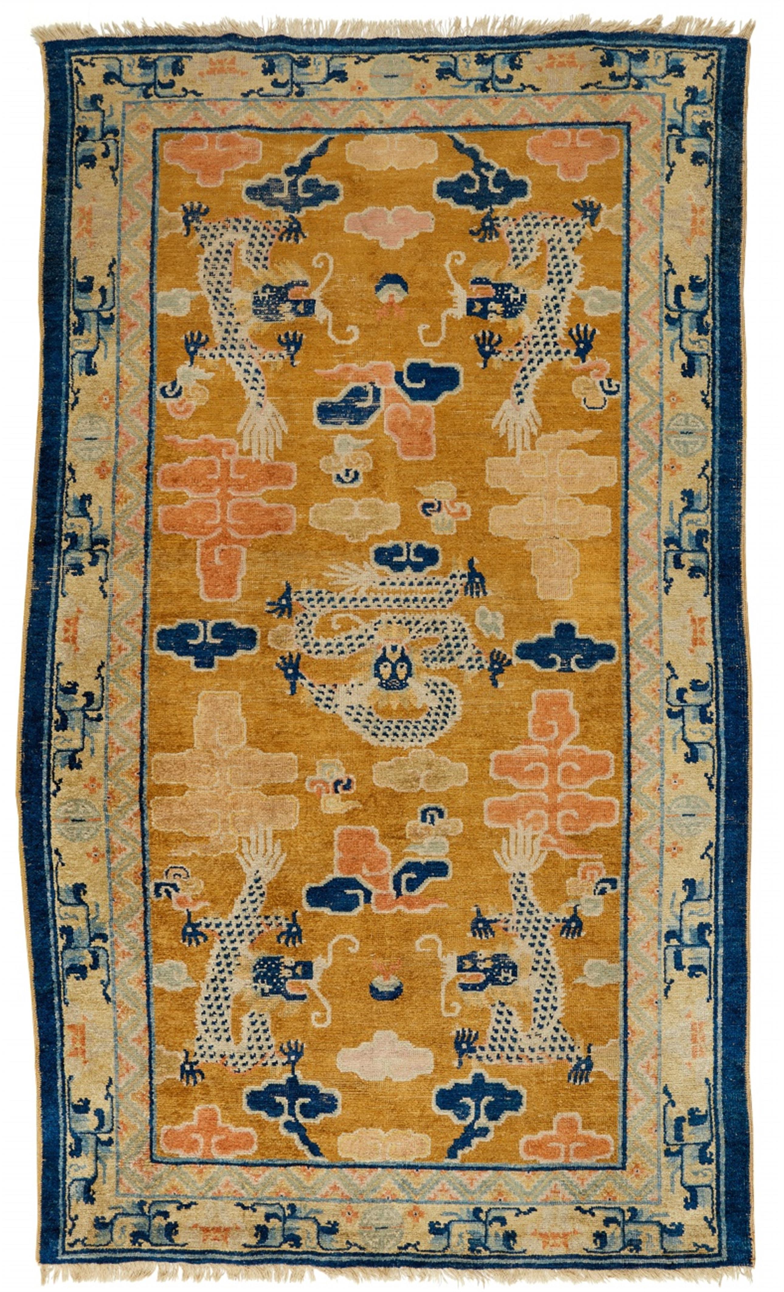 A Ningxia wool carpet. 19th century - image-1