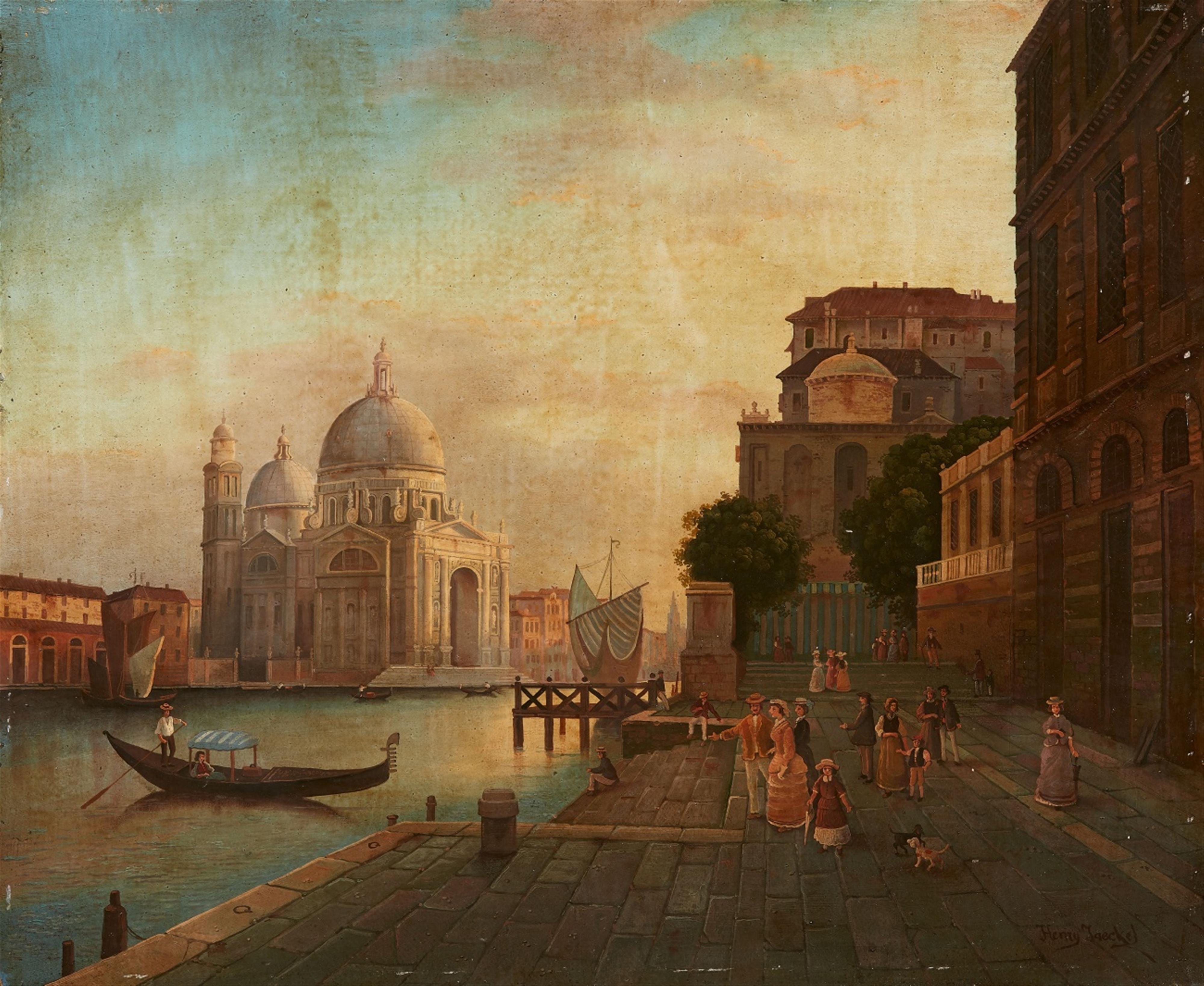 Henry (Karl Heinrich) Jaeckel - Venedig - Blick auf Santa Maria della Salute - image-1