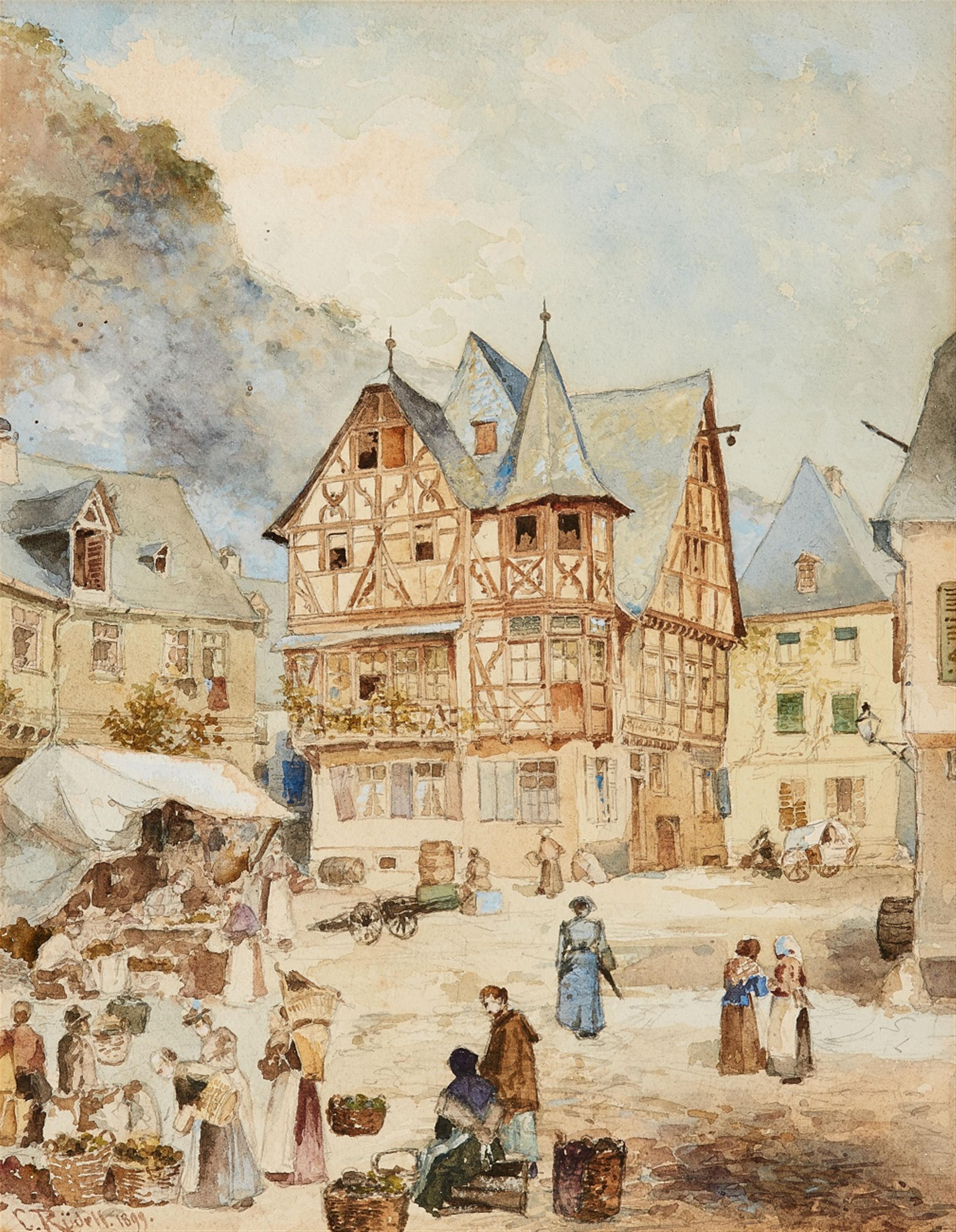 Carl Rüdell - An Old House in Bacharach - image-1