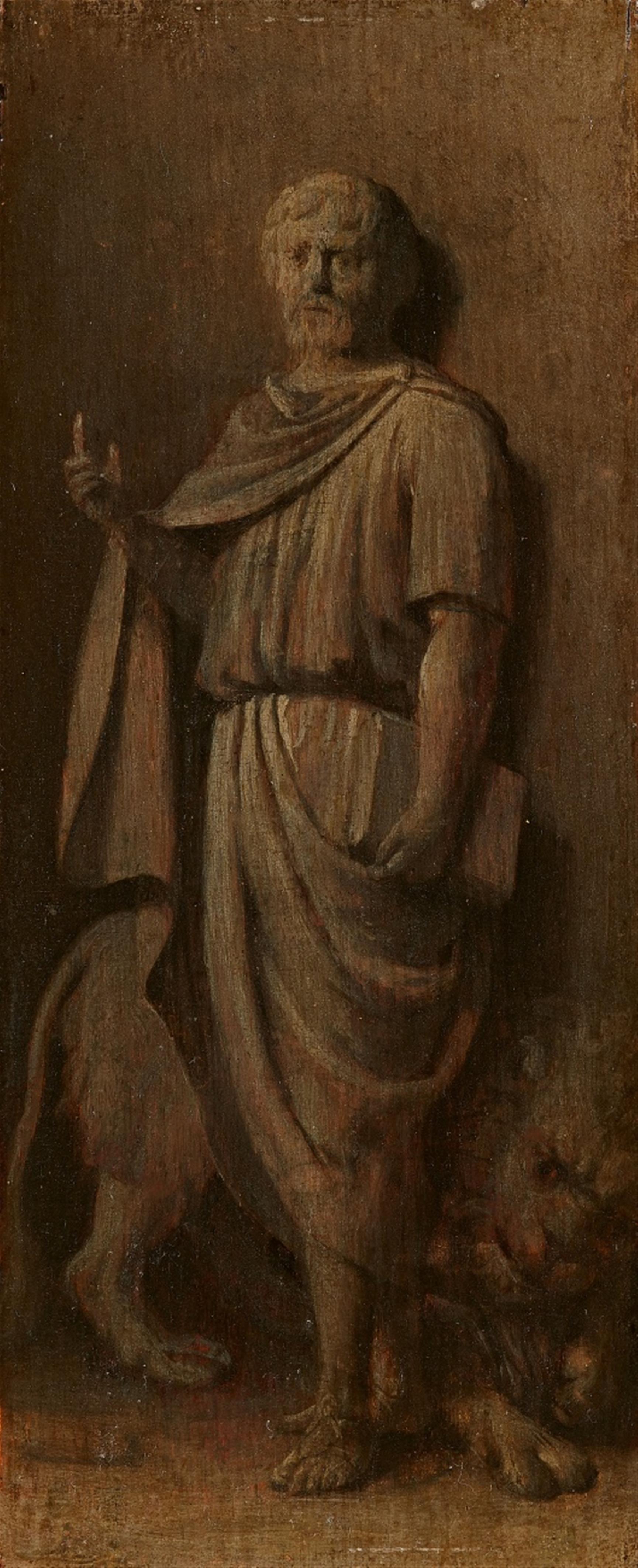 Flämischer Meister des 17. Jahrhunderts - Vier Tafeln mit Grisailledarstellungen der Evangelisten - image-2