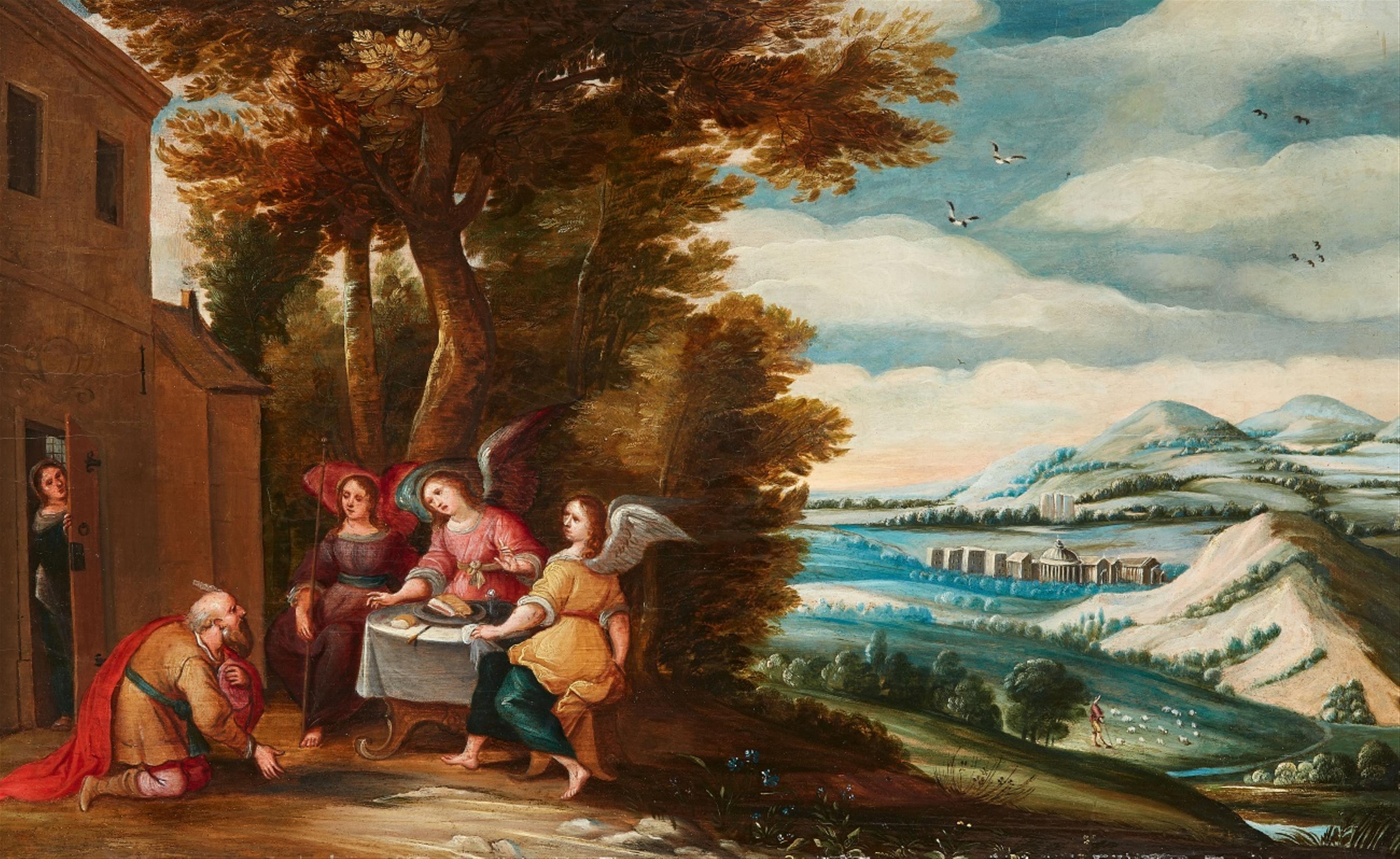 Andries Snellinck, attributed to - Susanna and the Elders Abraham and the Angels - image-2