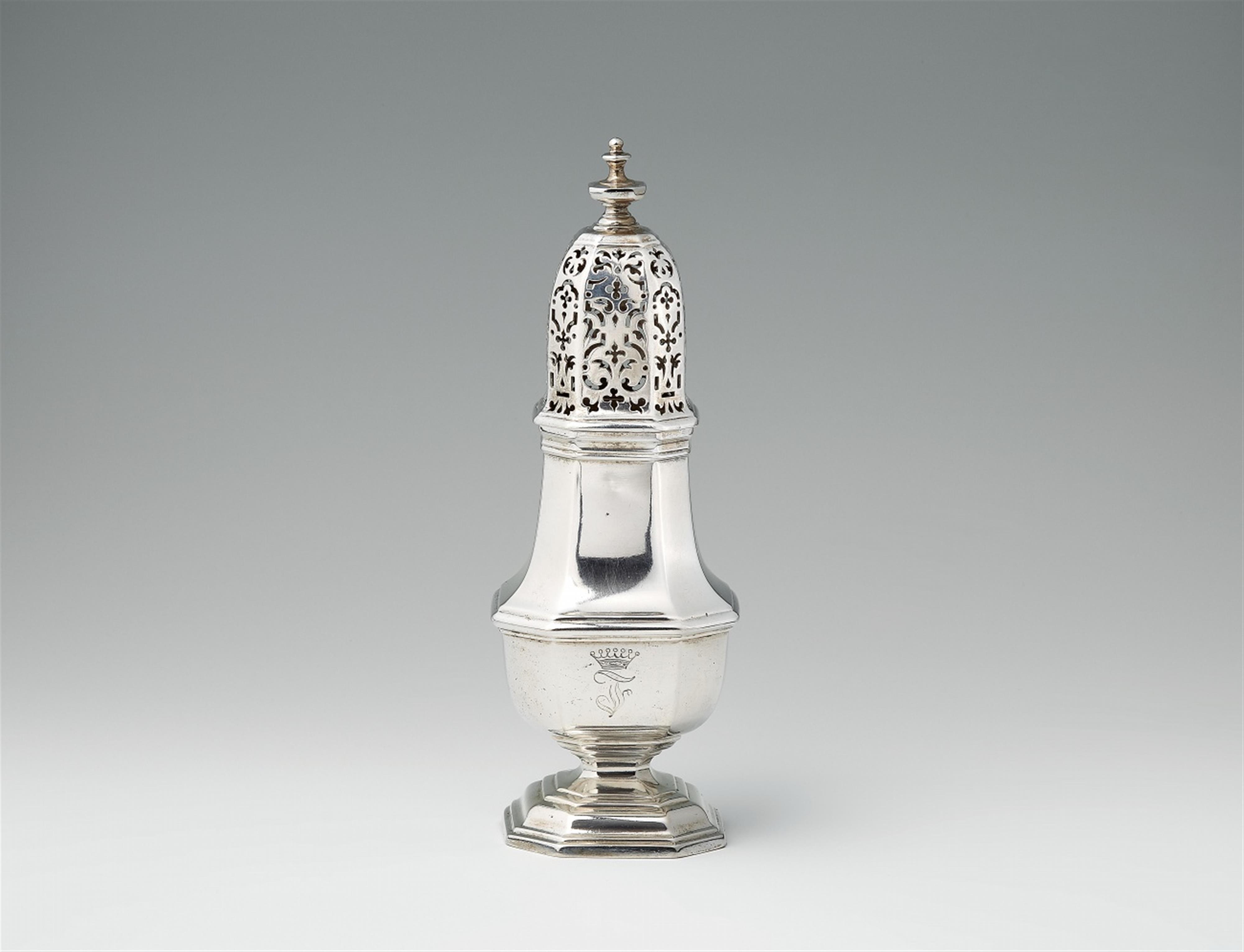 A large Hannover silver sugar caster - image-1