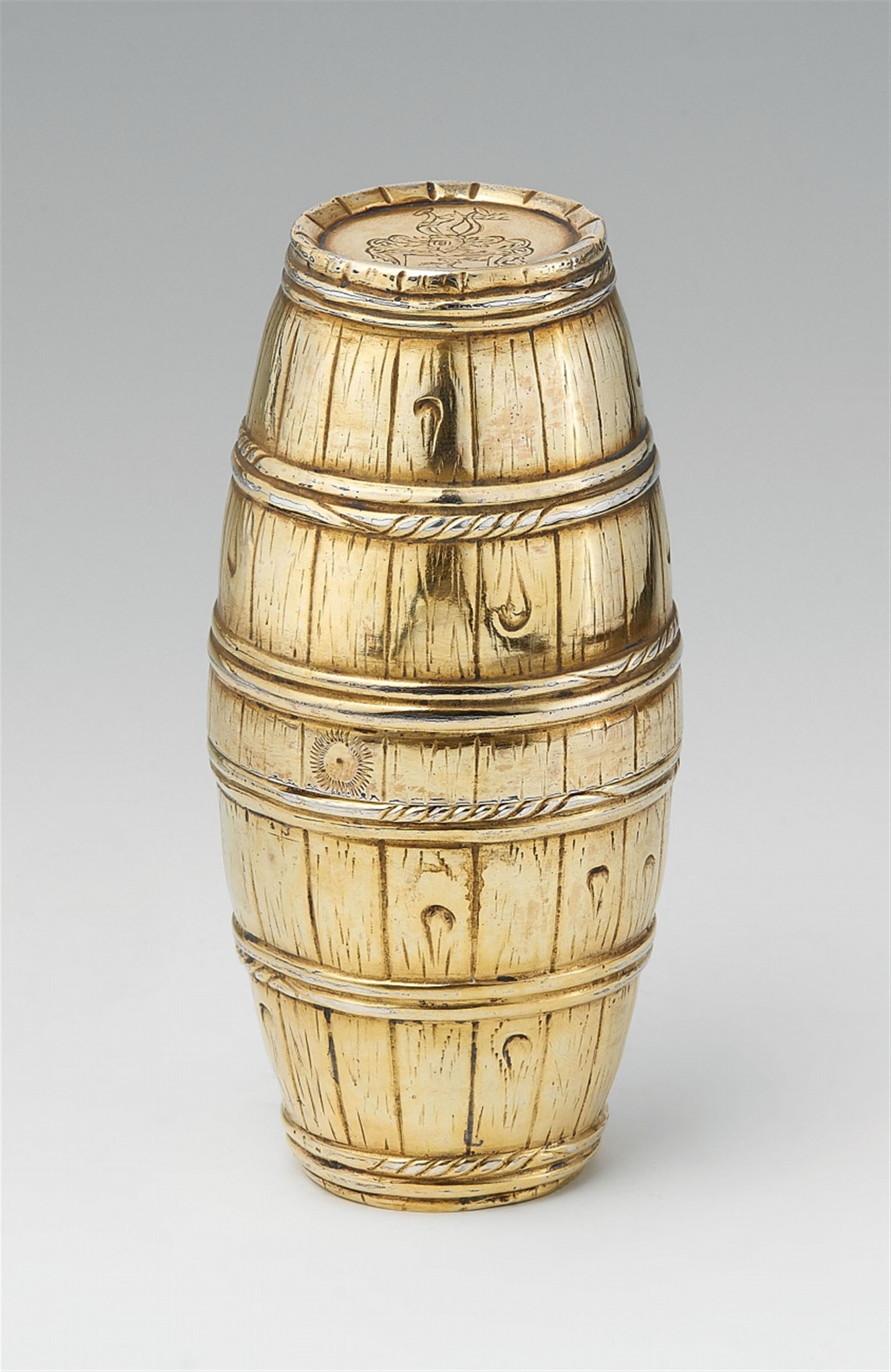 An Osnabrück silver gilt barrel beaker - image-1