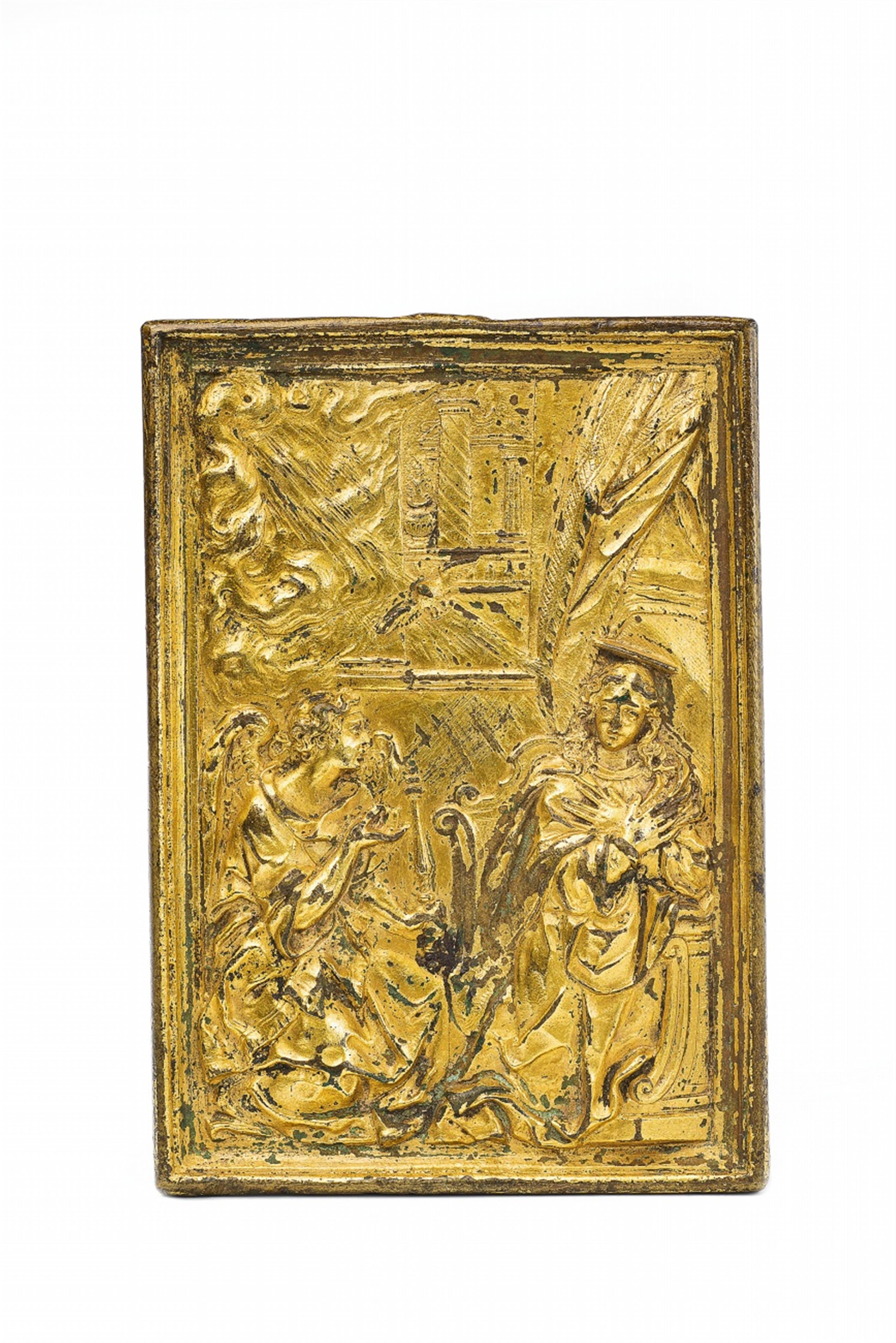 An ormolu relief depiction of the Annunciation - image-1