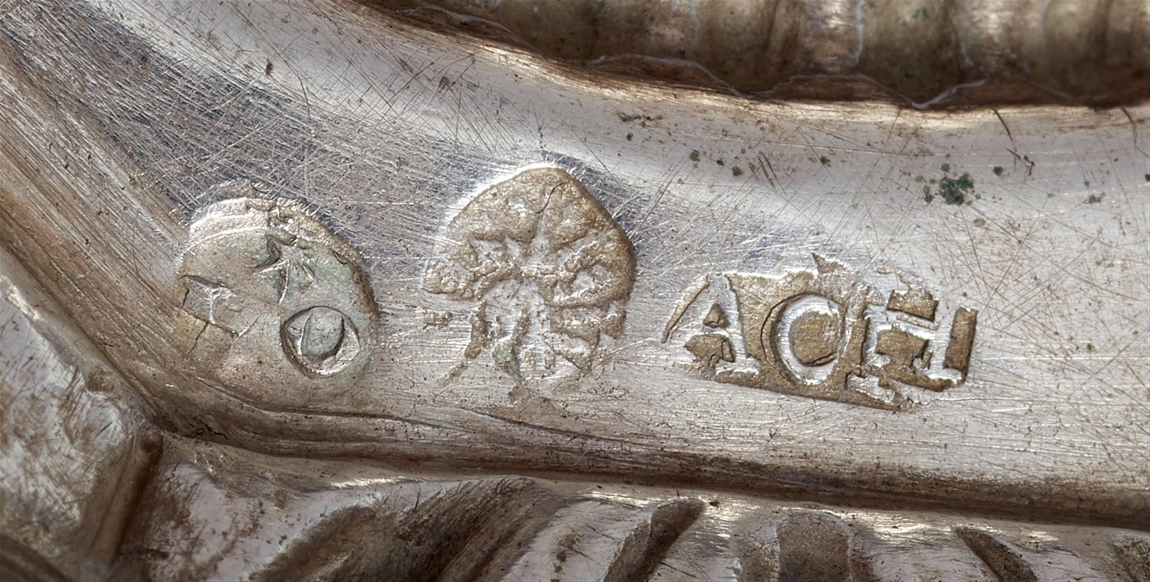 A pair of Aachen silver candlesticks - image-2