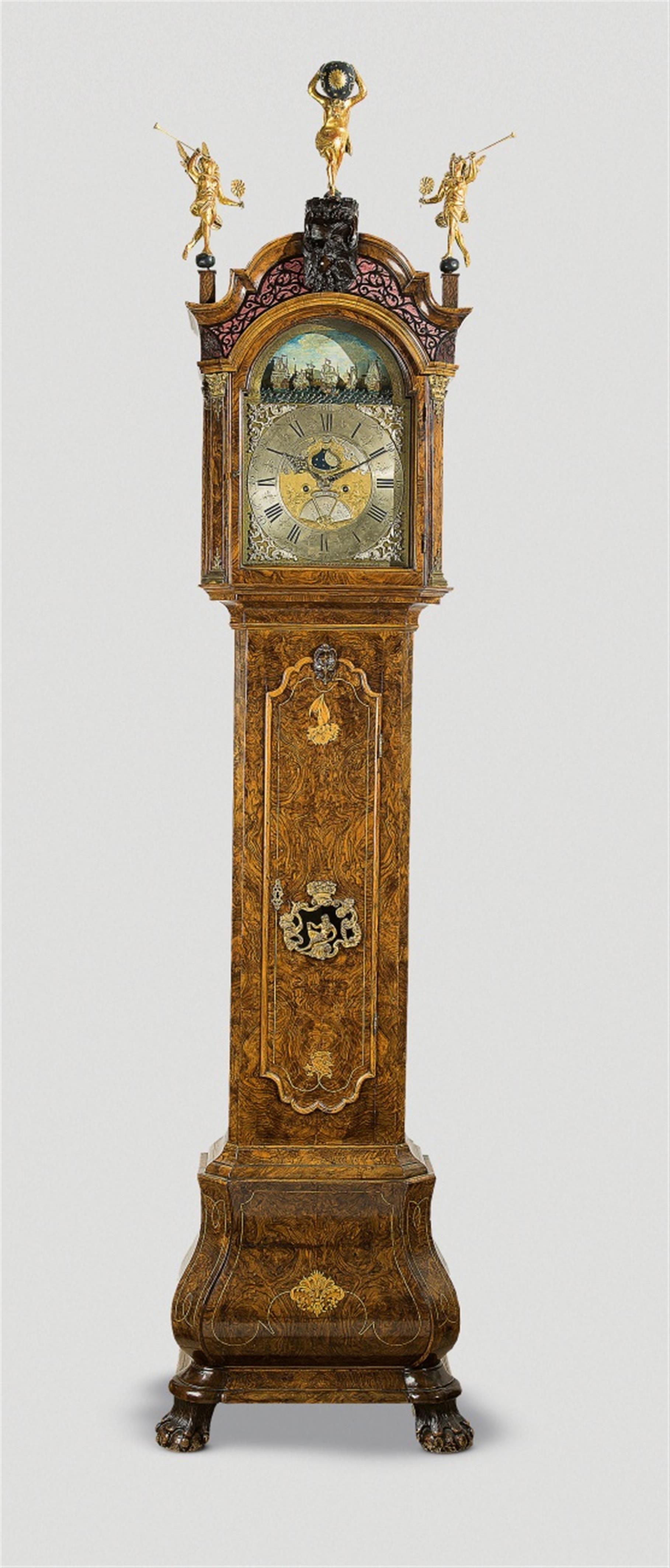 A rare Amsterdam grandfather clock - image-1
