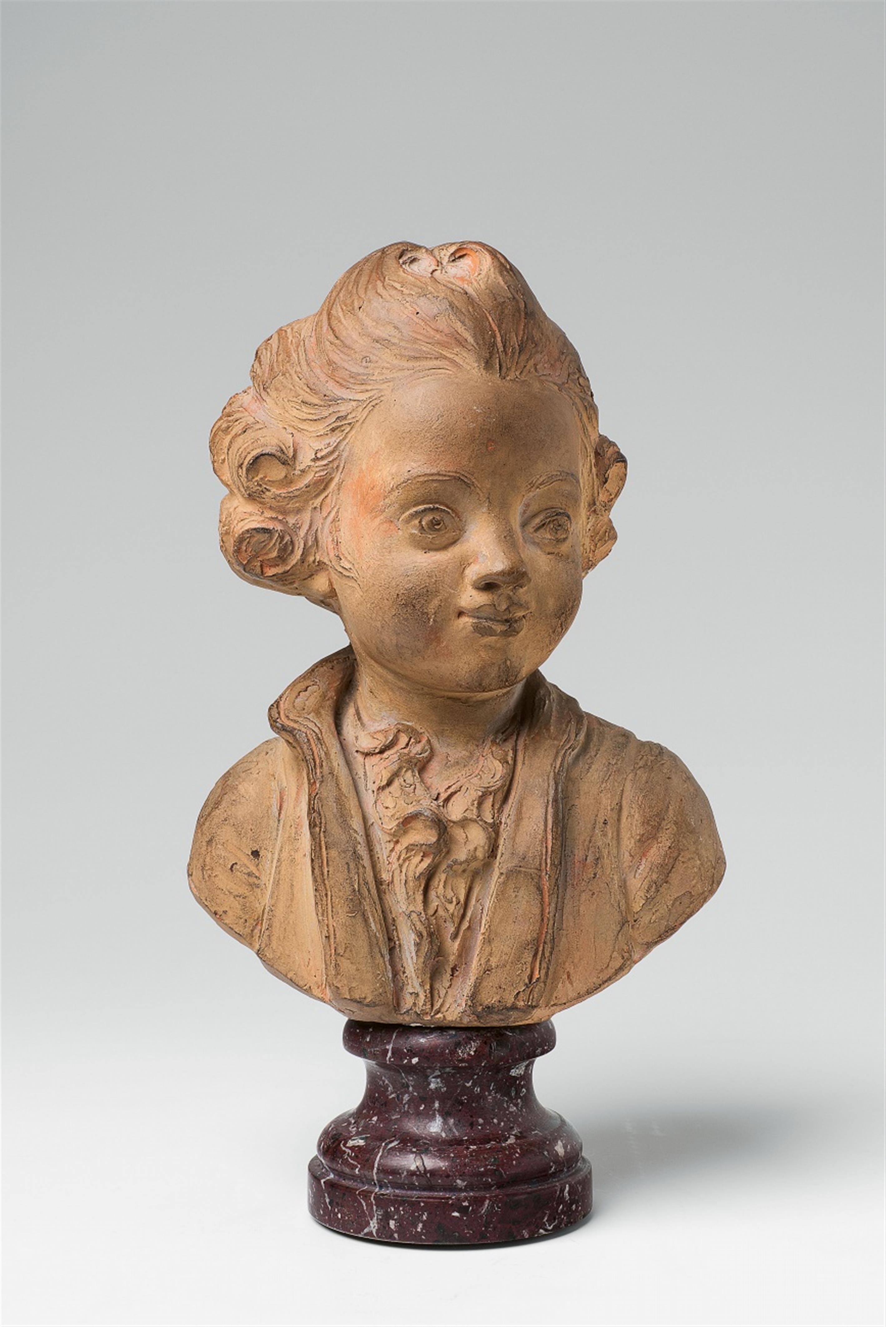 A terracotta bust of a young gentleman - image-1