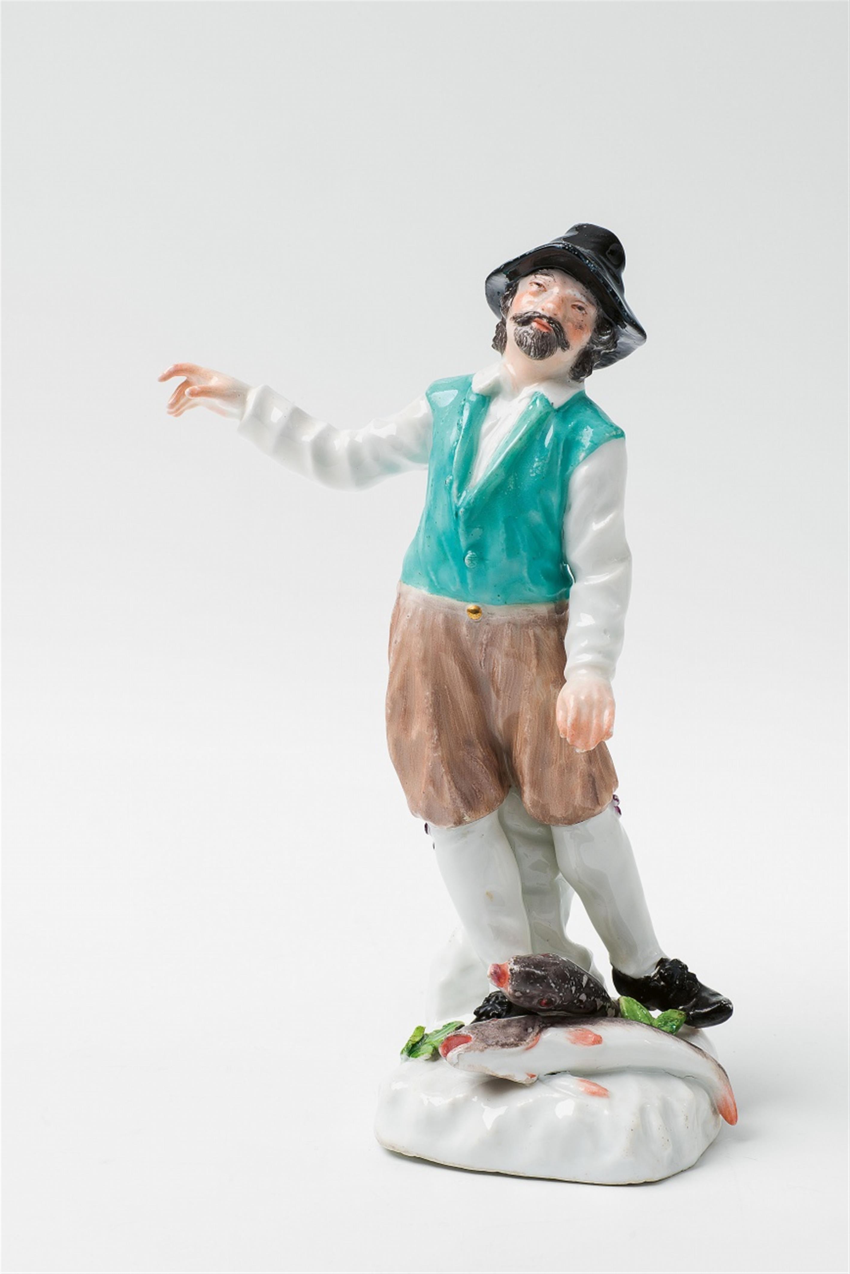 A Meissen porcelain figure of a Dutch fisherman - image-1