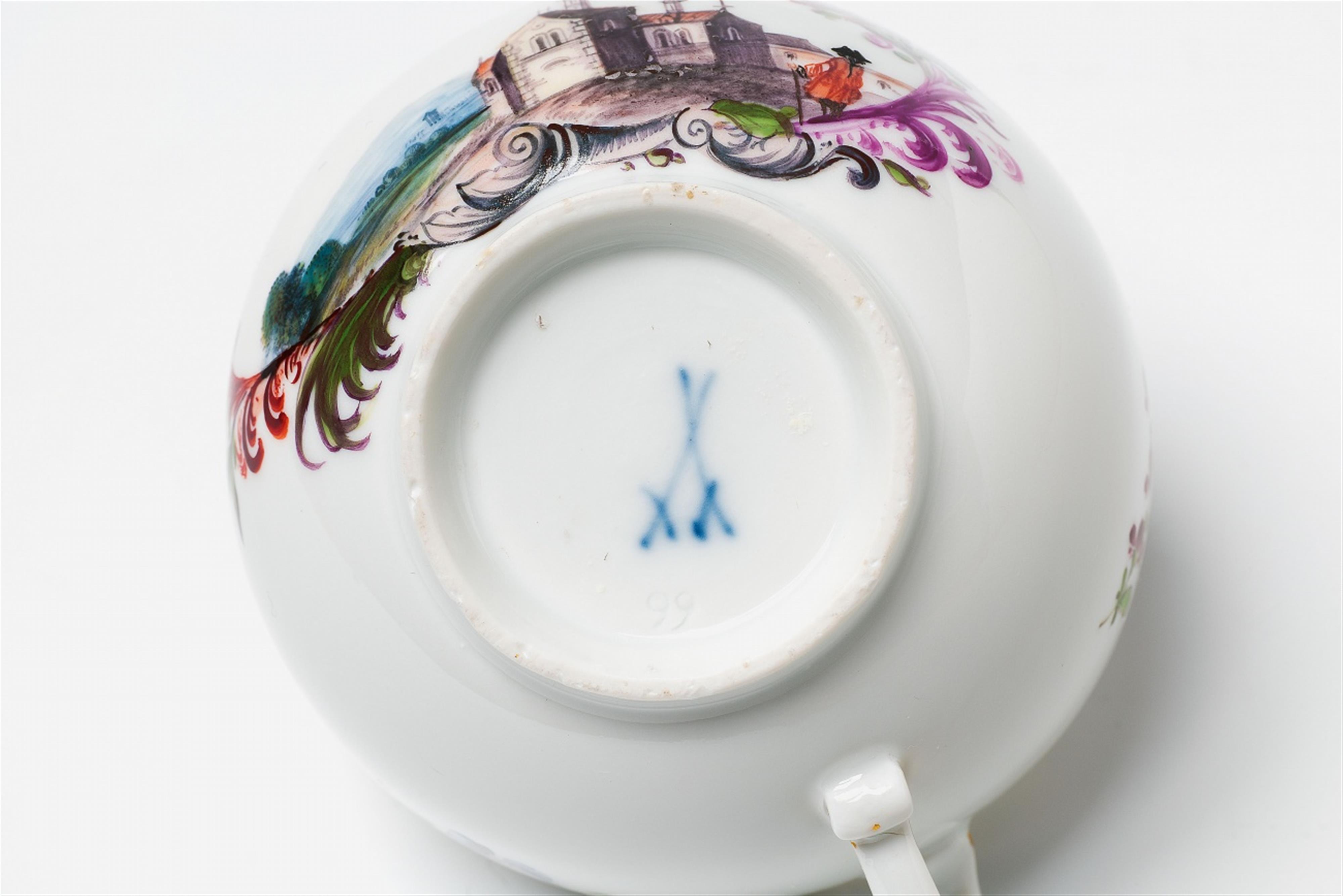 A Meissen porcelain tea and coffee service with landscapes - image-2